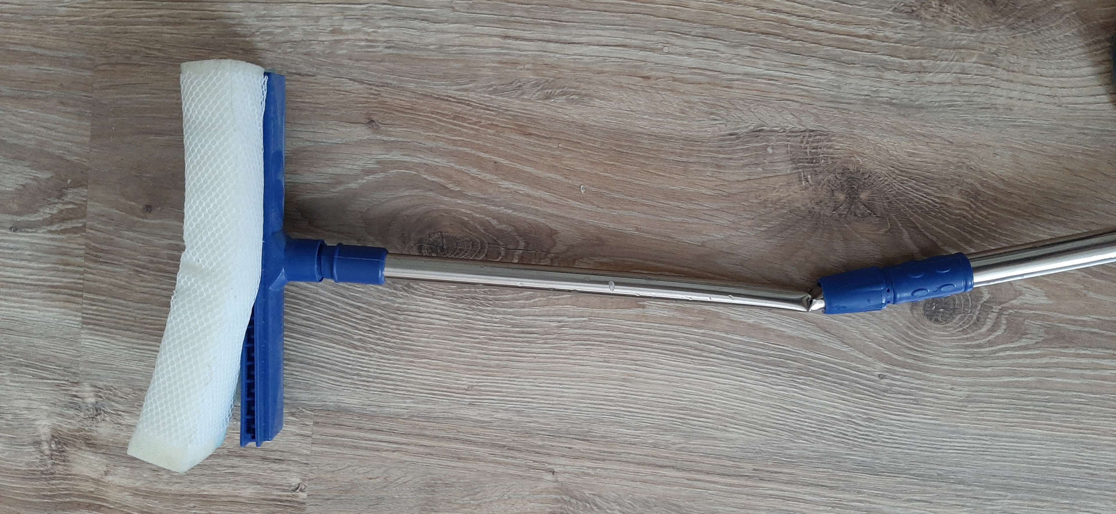Фотография покупателя товара Окномойка с телескопической стальной ручкой и сгоном Доляна, 20×8×46(76) см, поролон - Фото 8