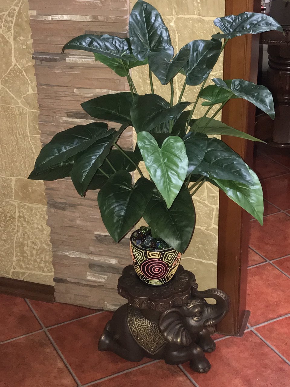 Фотография покупателя товара Статуэтка-подставка "Индийский слон", бронза, гипс, 22х39х26 см - Фото 3