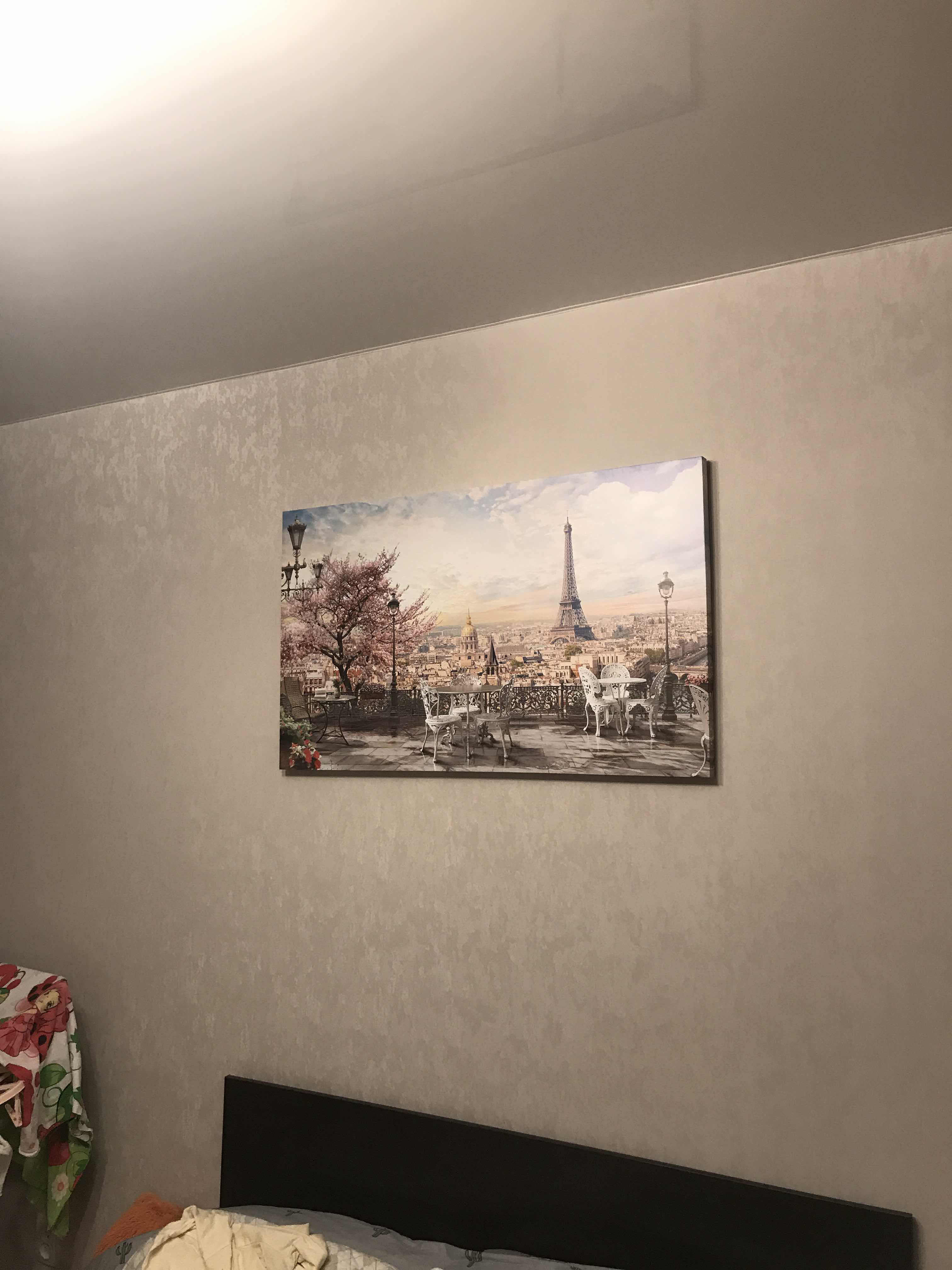 Фотография покупателя товара Картина на холсте "Гордость Парижа" 60*100 см - Фото 2