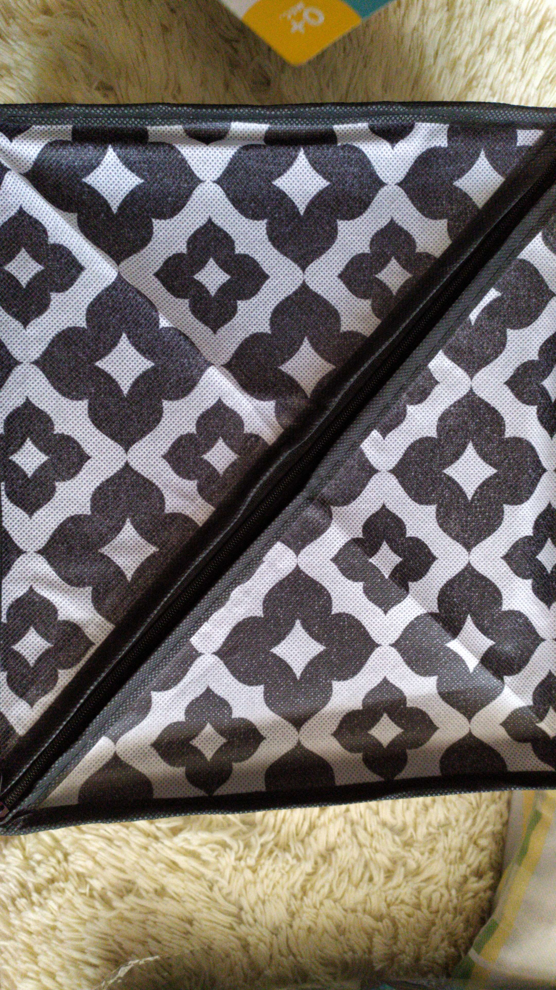 Фотография покупателя товара Органайзер для хранения белья «Вензель», 18 отделений, 35×30×12 см, цвет чёрно-белый - Фото 1