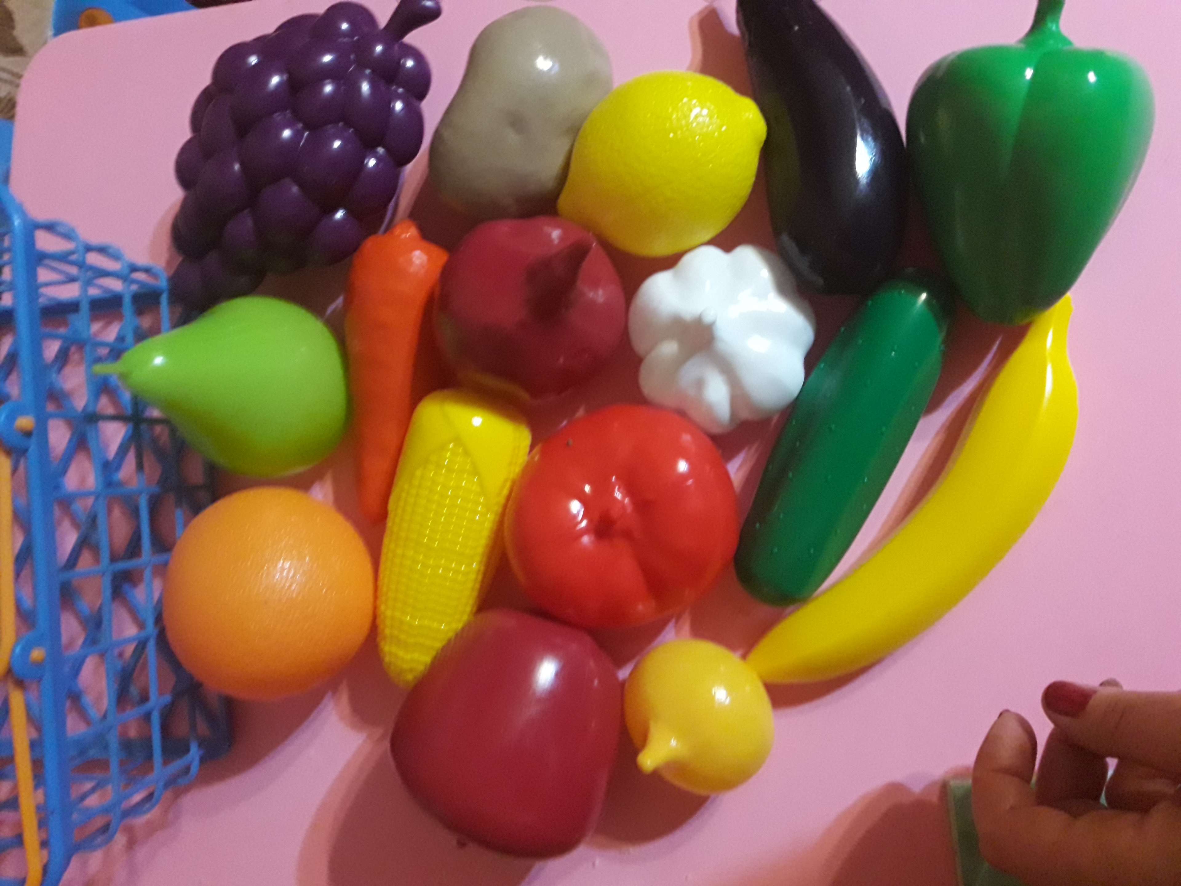 Фотография покупателя товара Игровой набор продуктов «Фрукты и овощи», в сетке - Фото 5