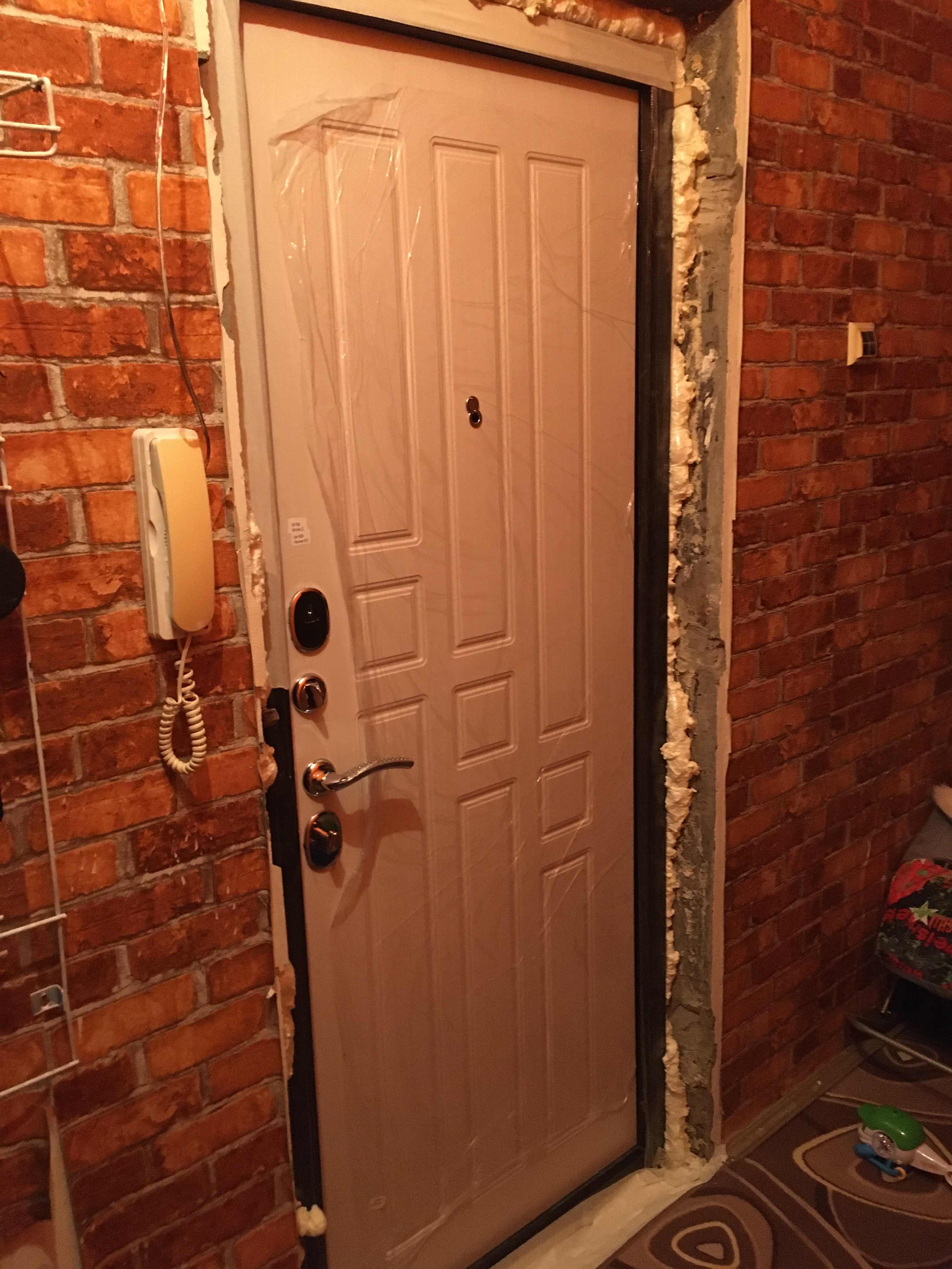 Фотография покупателя товара Дверь входная Гарда Белый ясень 2050х860 (левая)