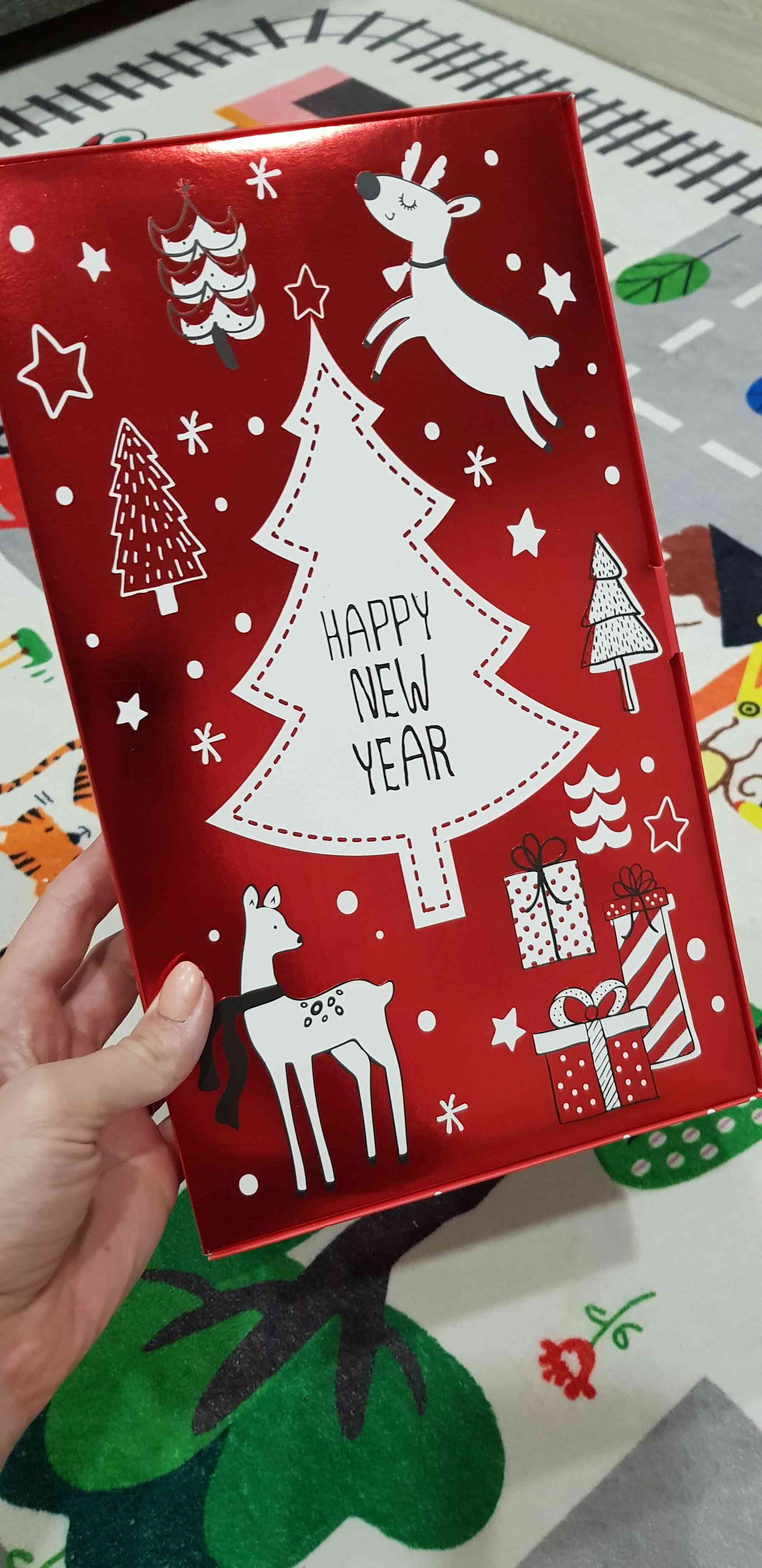 Фотография покупателя товара Кух.набор "Happy New Year",варежка-прихватка 21х28см, лопатка силикон 30х5см - Фото 3
