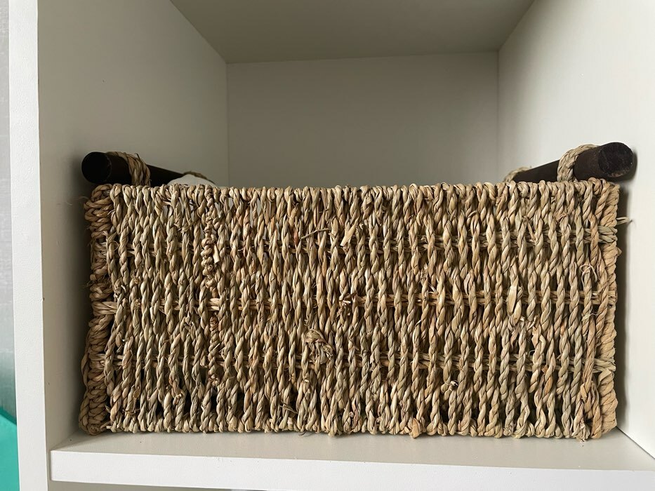 Фотография покупателя товара Корзина для хранения плетёная ручной работы Доляна «Став», 29×19×16 см, цвет коричневый - Фото 1