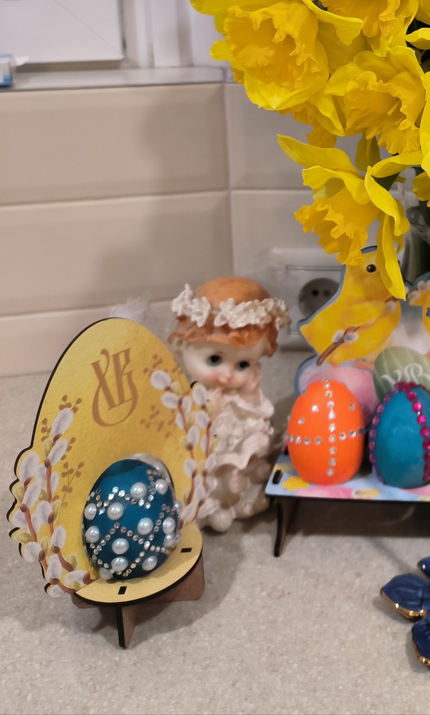 Фотография покупателя товара Пасхальная подставка для 1 яйца «Кролик», 12.8×20.6×6.5 см - Фото 1