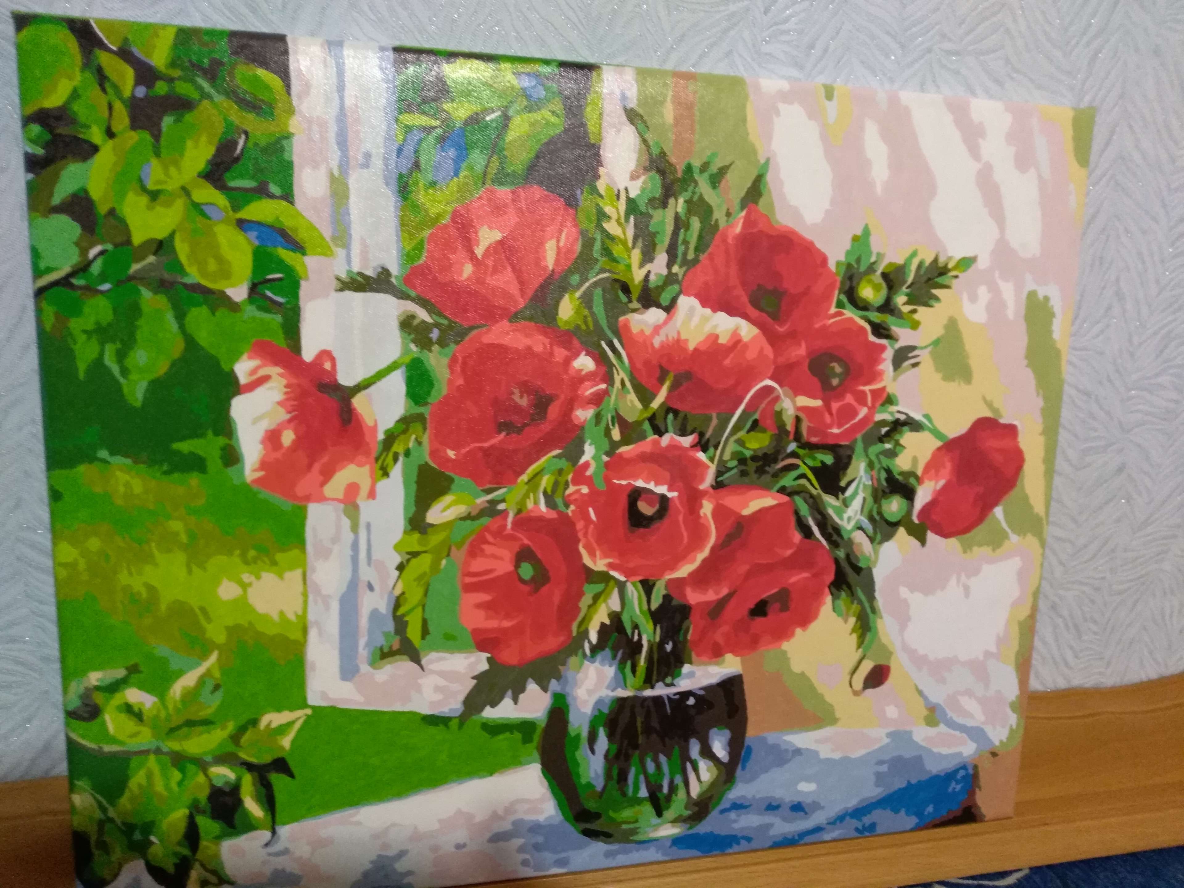 Фотография покупателя товара Картина по номерам «Маки в вазе» 40х50 см - Фото 16