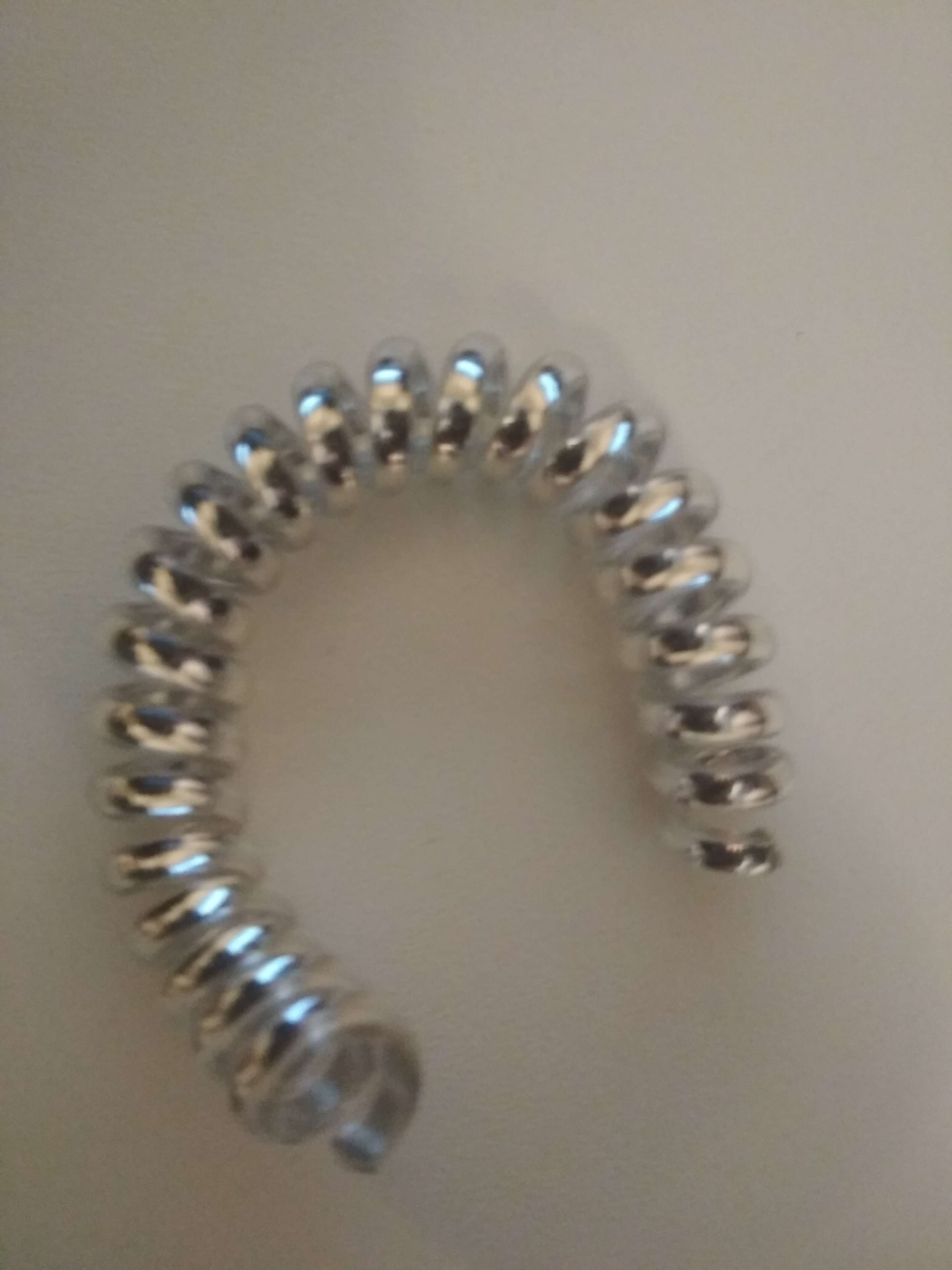 Фотография покупателя товара Резинка для волос "Пружинка" металлик, 3,5 см, микс