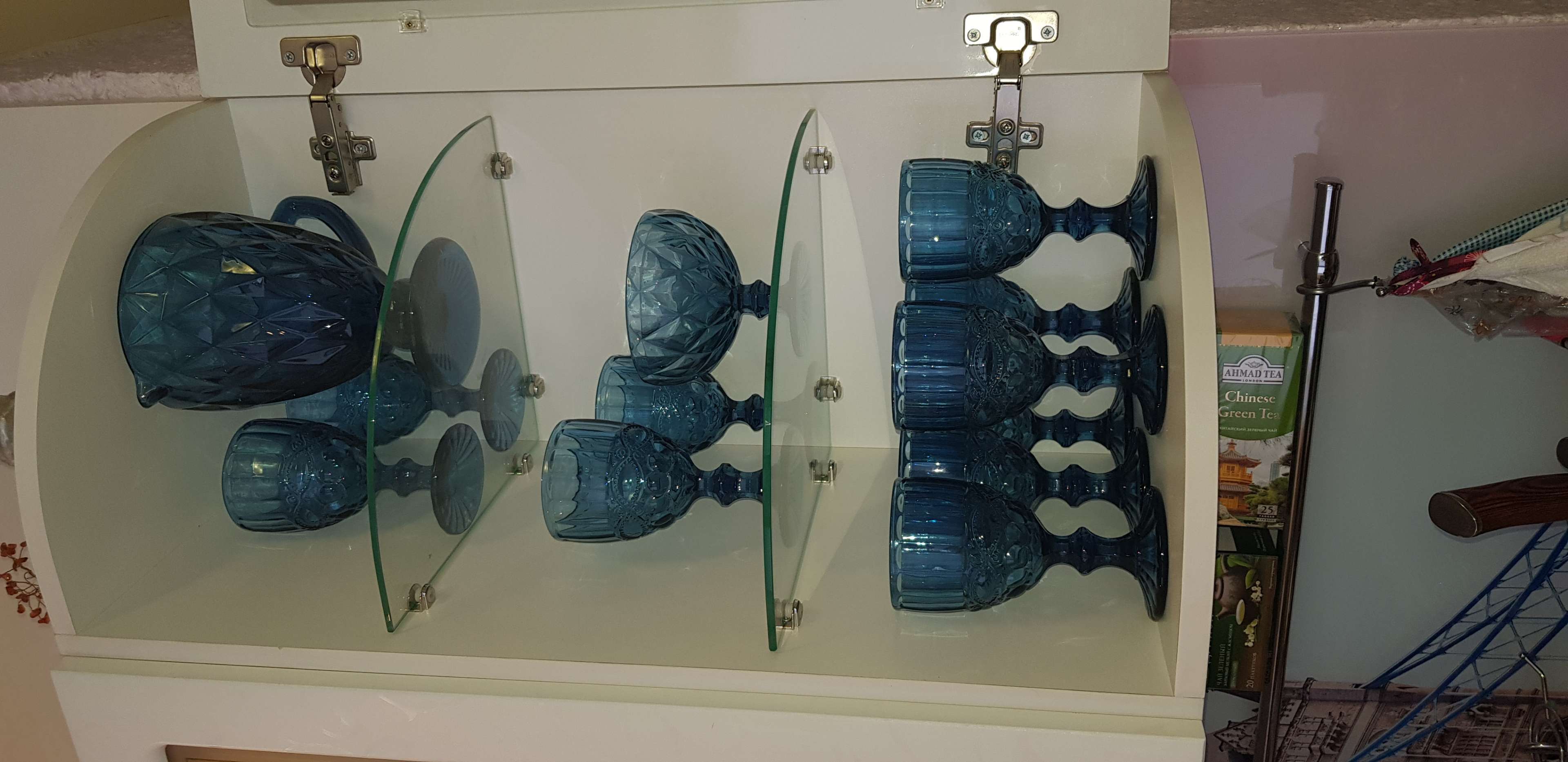 Фотография покупателя товара Бокал из стекла Magistro «Ла-Манш», 250 мл, 8×15,5 см, цвет синий - Фото 25