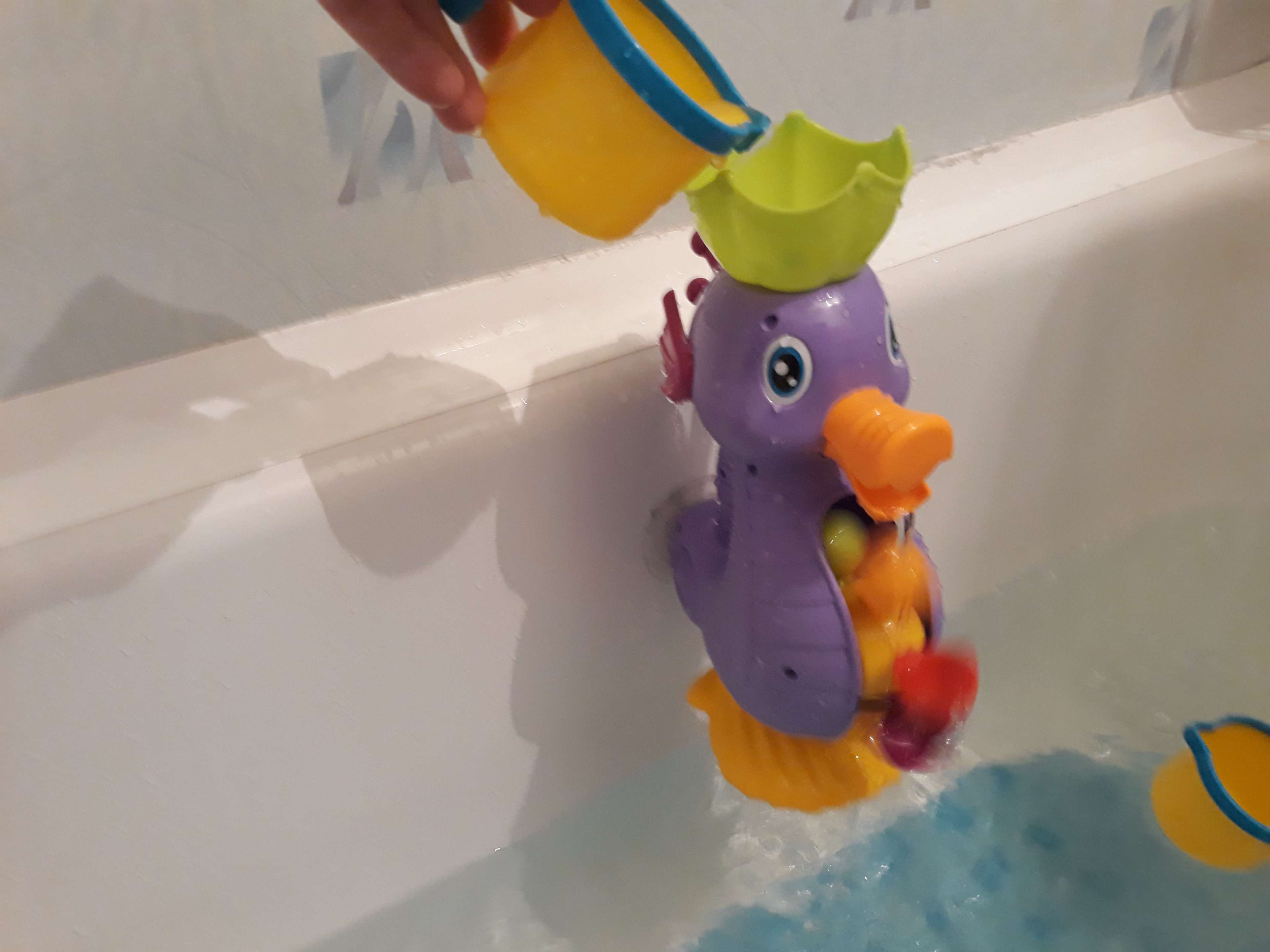 Фотография покупателя товара Набор игрушек для ванны «Мельница. Морской конёк», на присоске - Фото 2