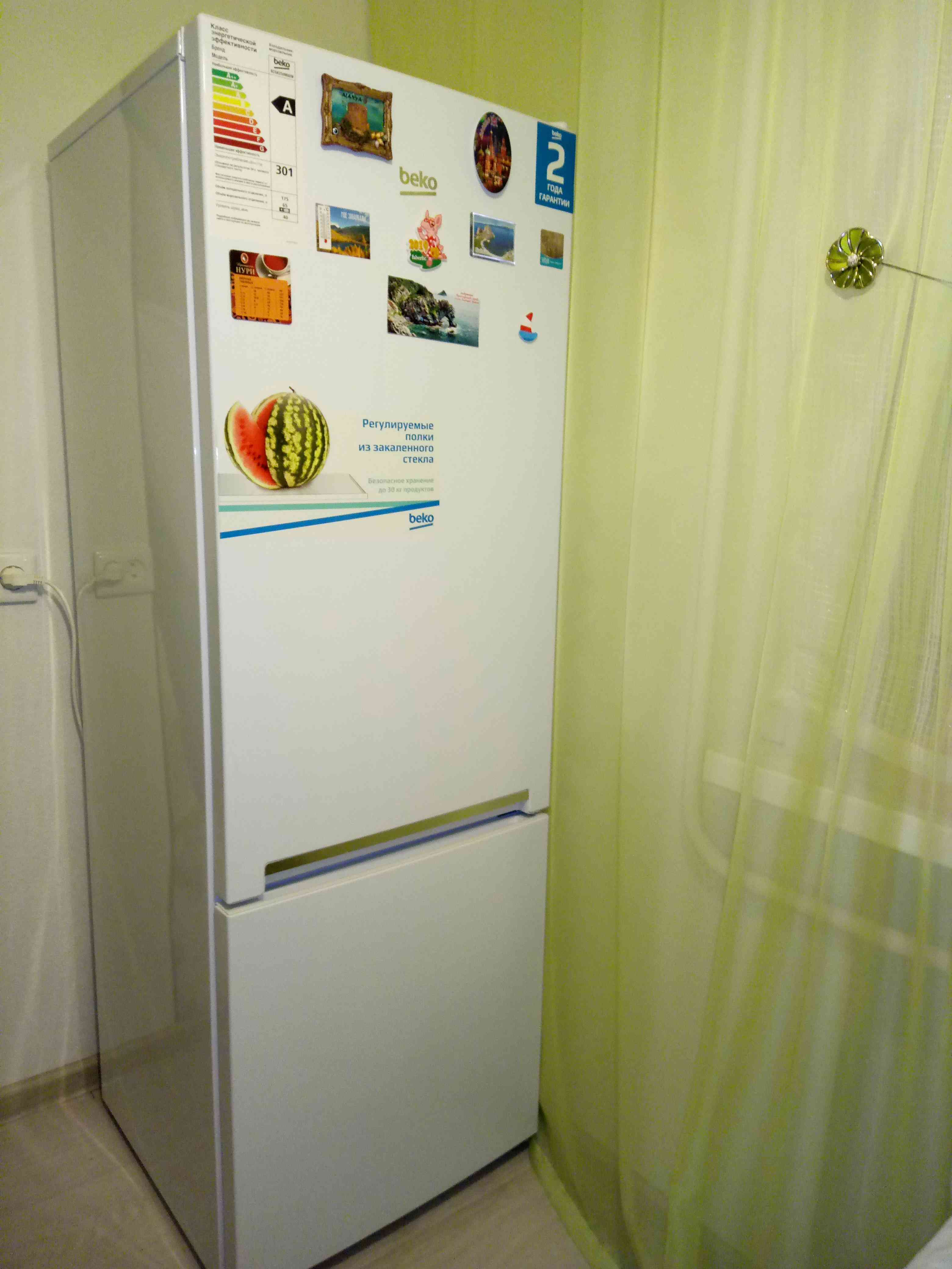 Фотография покупателя товара Холодильник Beko RCSK250M00W, двухкамерный, класс А, 250 л, белый - Фото 1