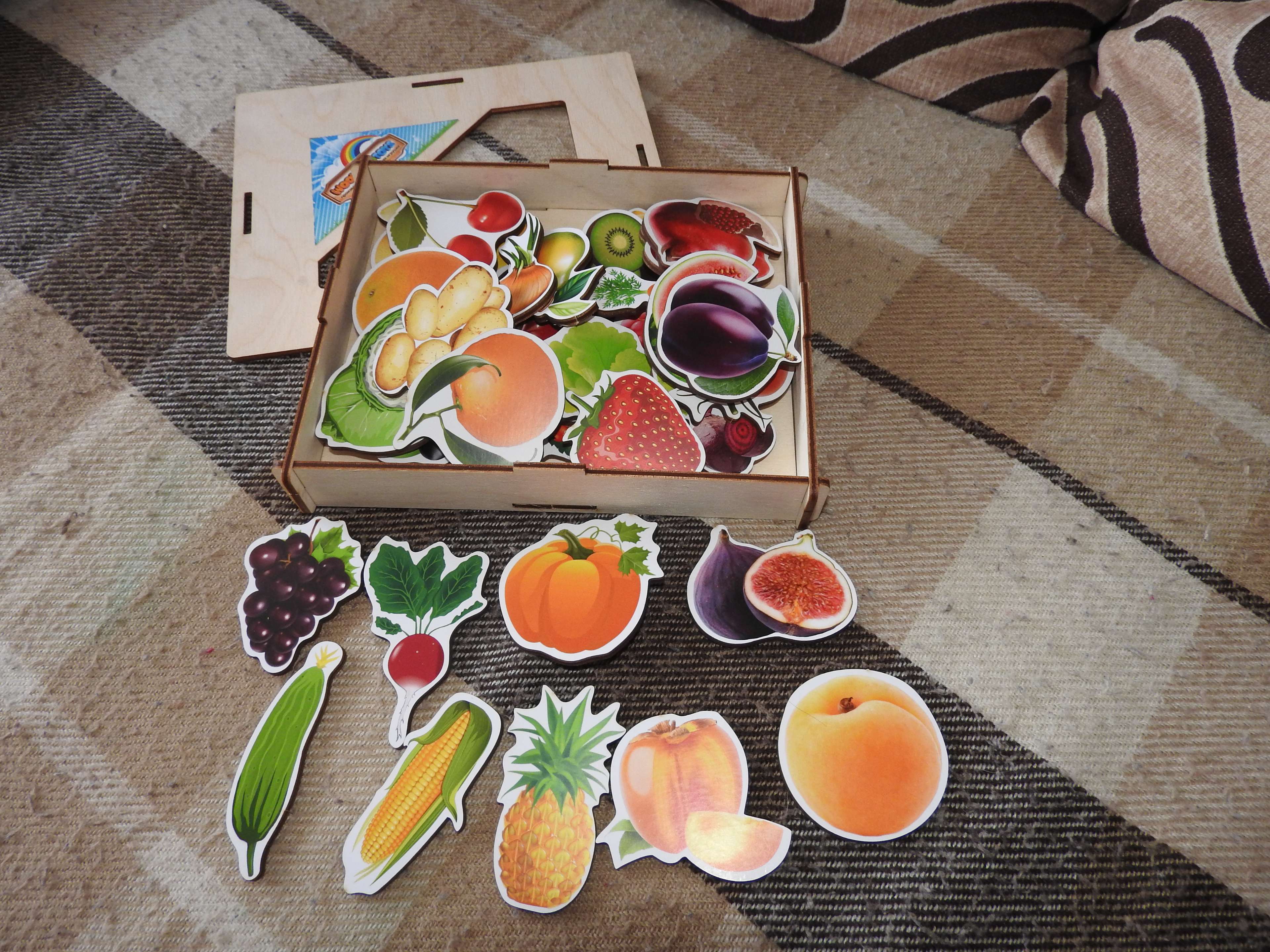 Фотография покупателя товара Обучающий набор «Овощи, фрукты, ягоды» - Фото 4