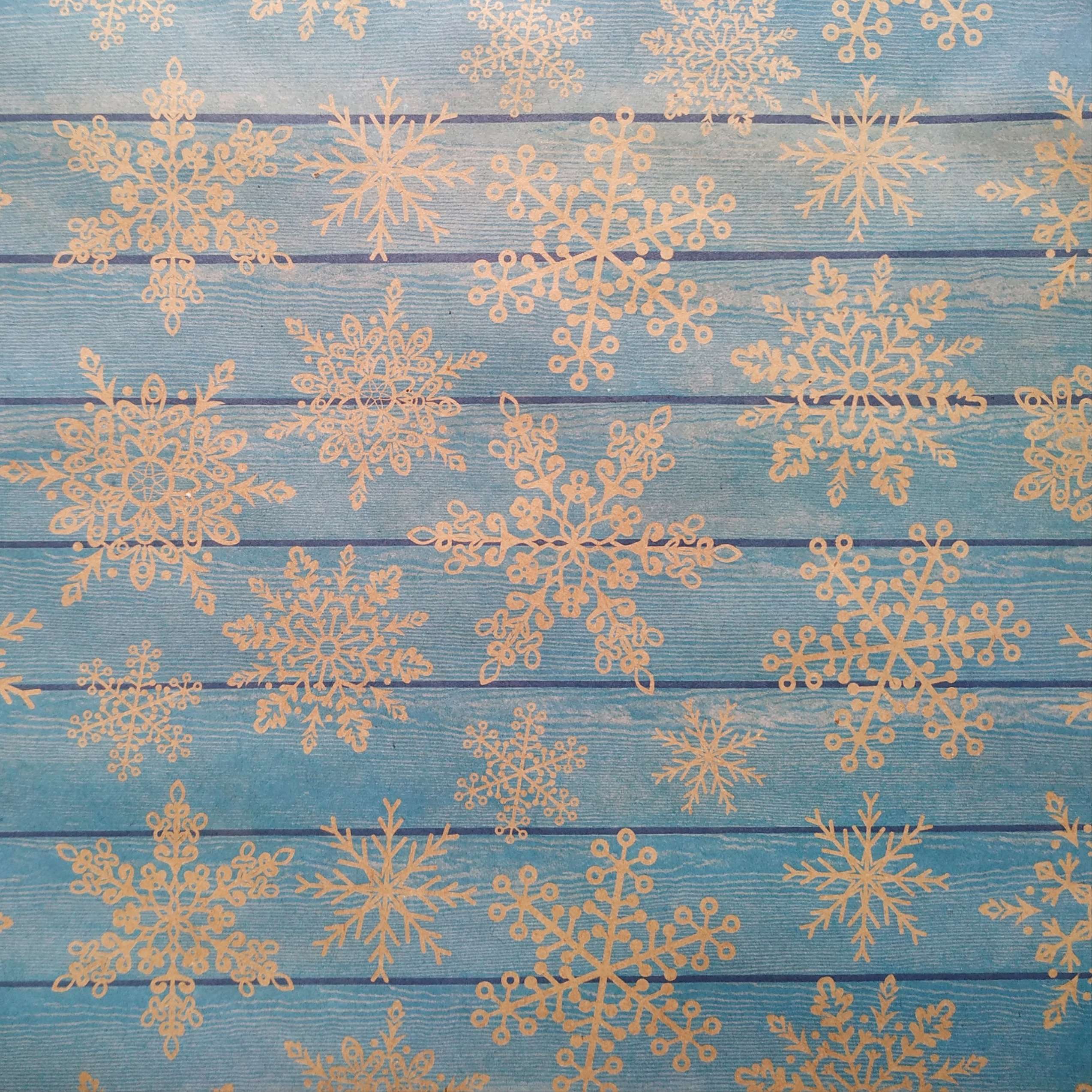 Фотография покупателя товара Бумага упаковочная крафтовая «Снежинки на дереве», 50 × 70 см - Фото 7