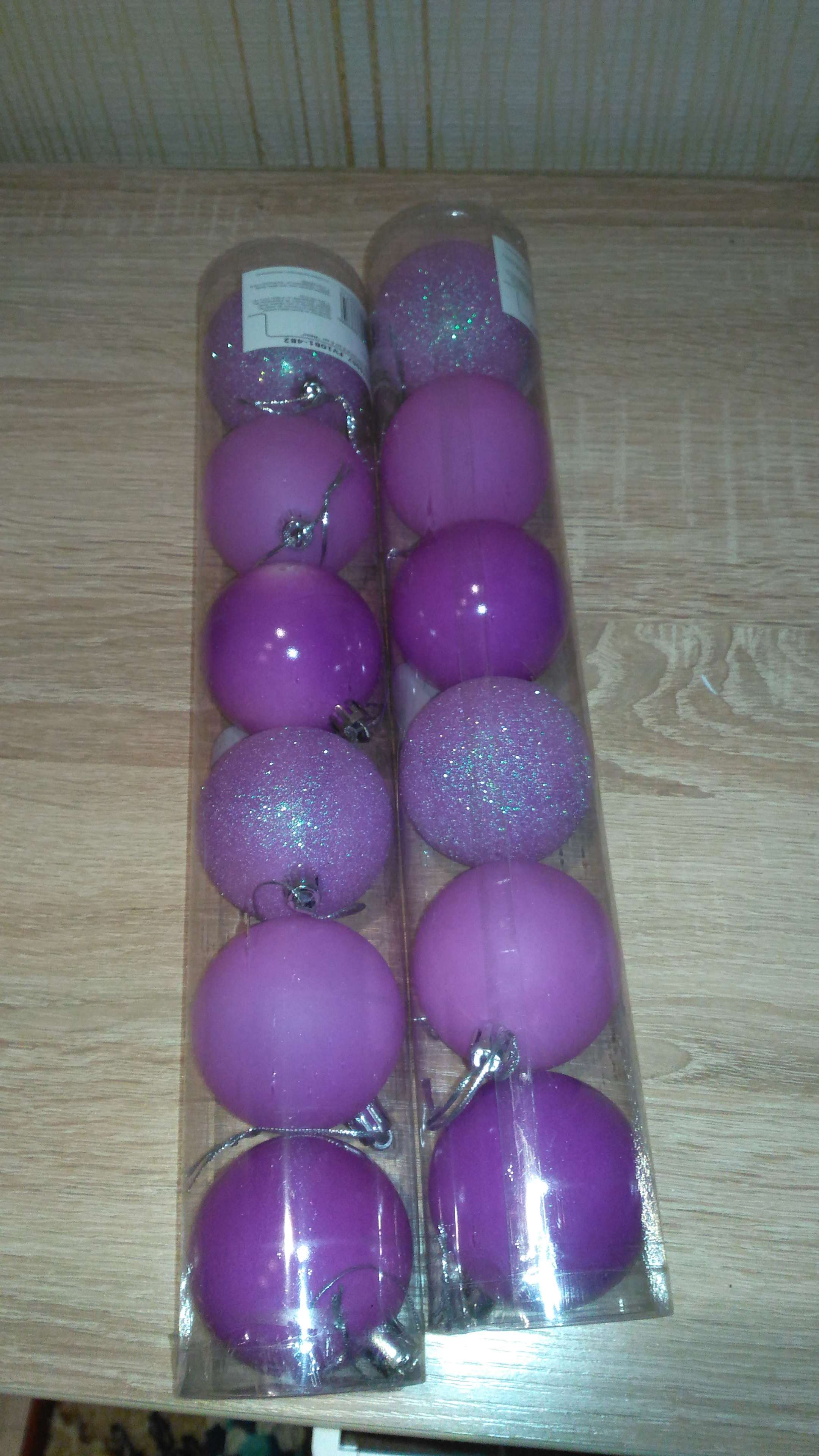 Фотография покупателя товара Набор шаров пластик d-6 см, 6 шт "Неон" фиолетовый - Фото 4