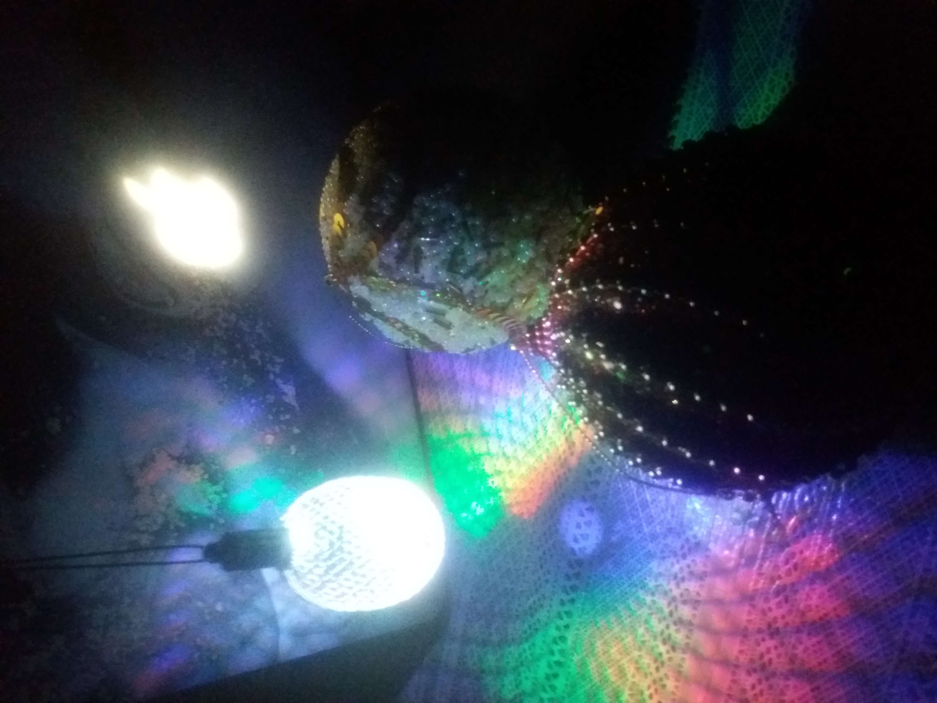 Фотография покупателя товара Подвеска световая "Шишка серебряная" (батарейки в комплекте), 8 см, 1 LED, RGB - Фото 1