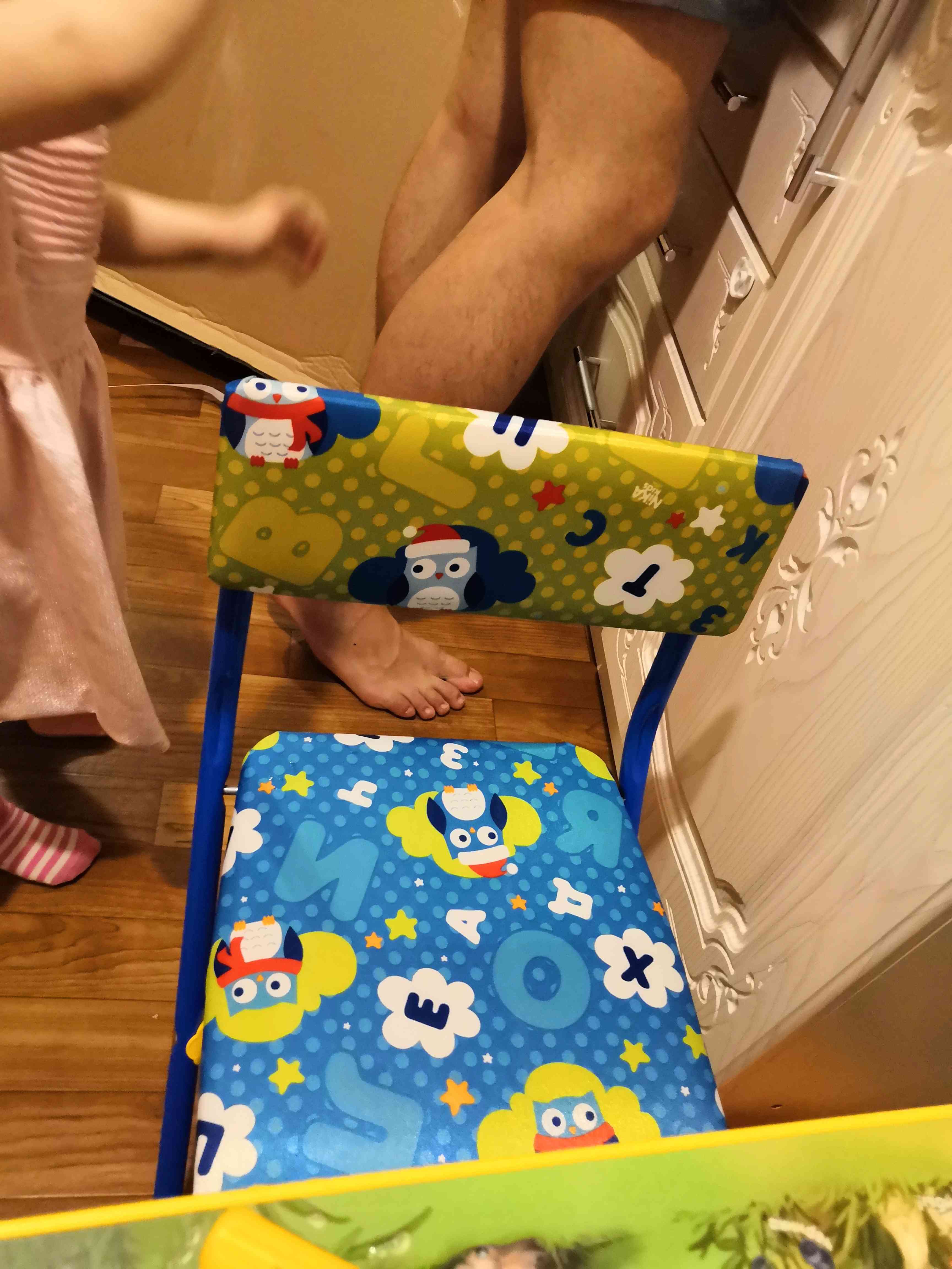 Фотография покупателя товара Комплект детской мебели «Познайка. Хочу все знать!» складной, цвета стула МИКС - Фото 3