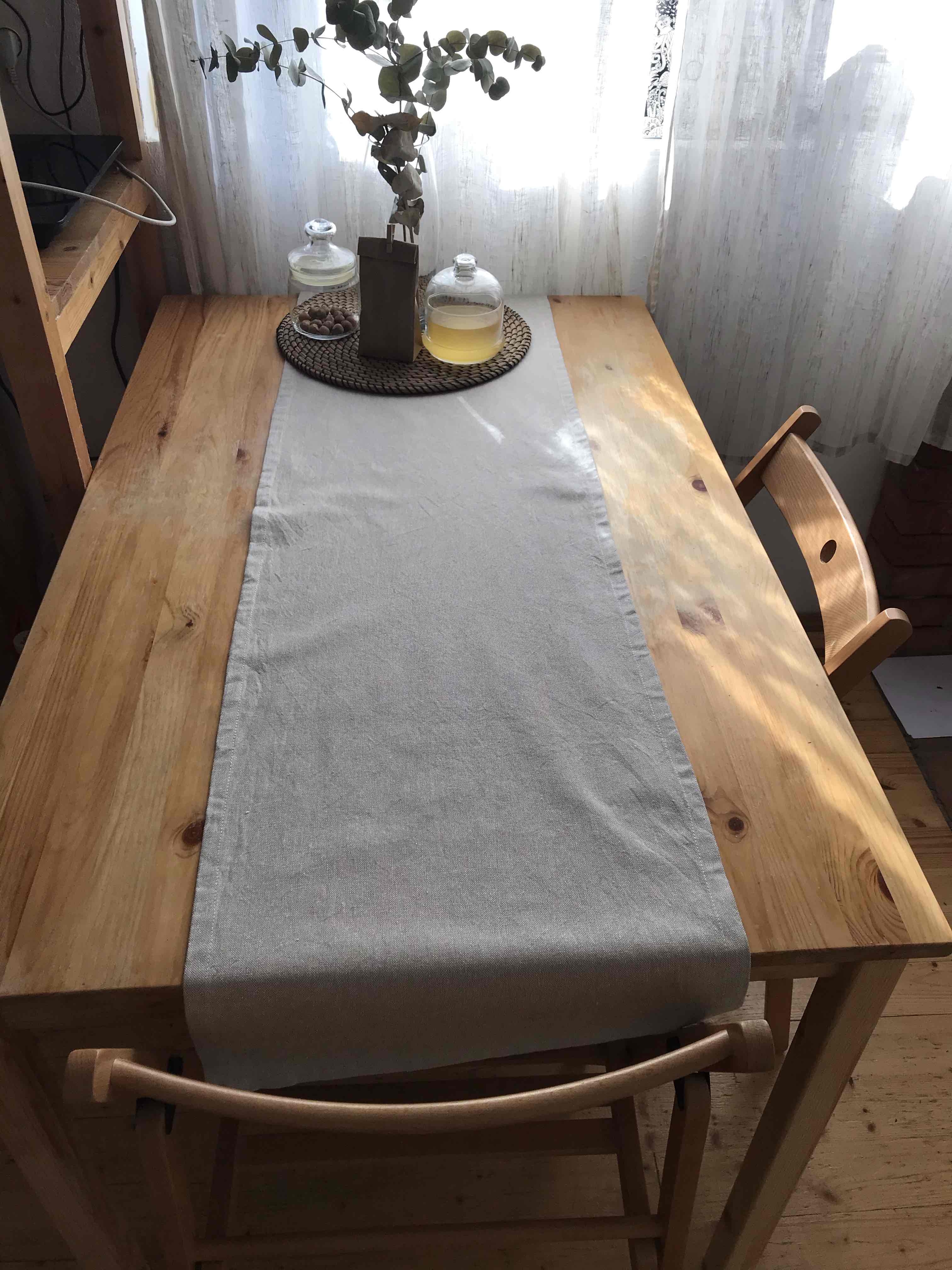 Фотография покупателя товара Дорожка на стол "Этель" 40х140, репс, цвет Натур, 100% хл - Фото 1