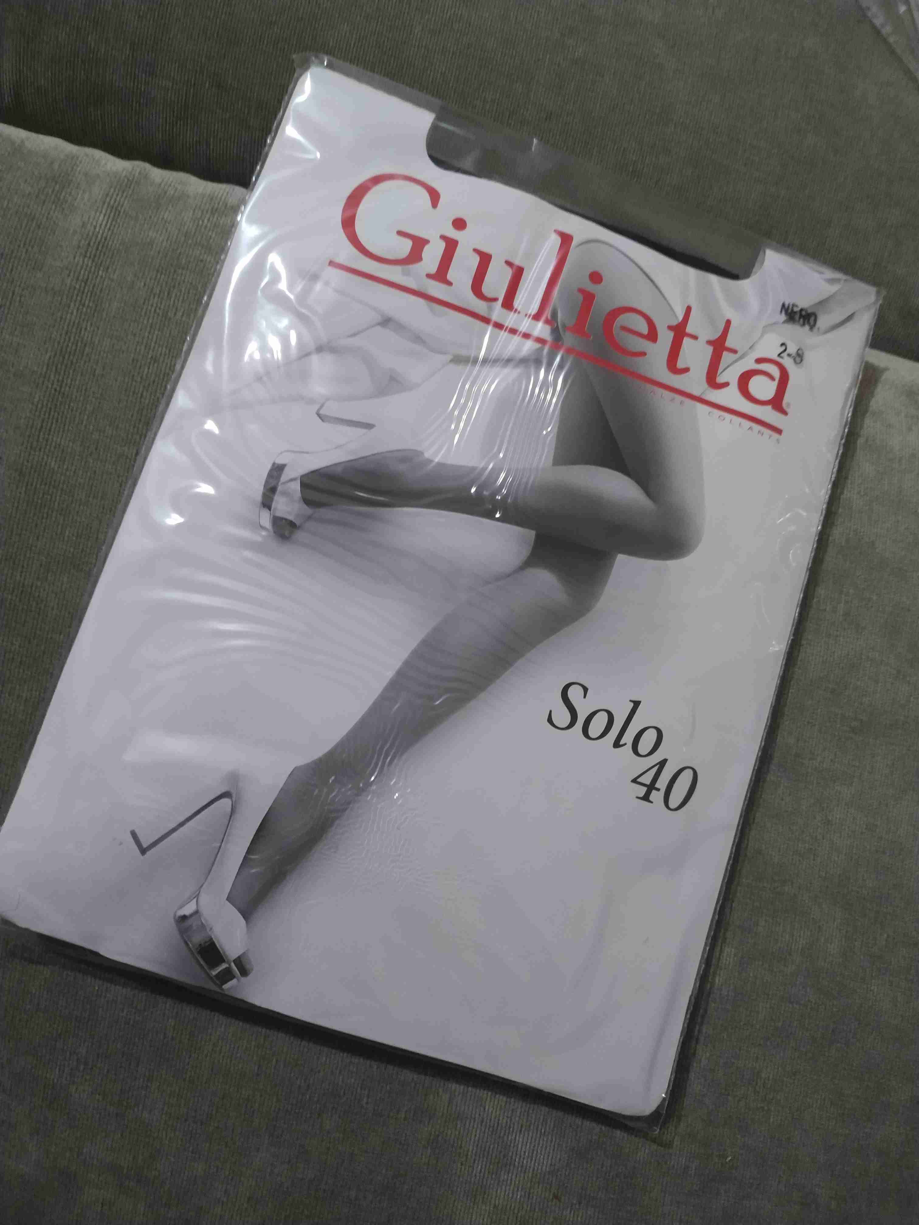 Фотография покупателя товара Колготки женские капроновые, Giulietta SOLO 40 ден, цвет чёрный (nero), размер 2 - Фото 4