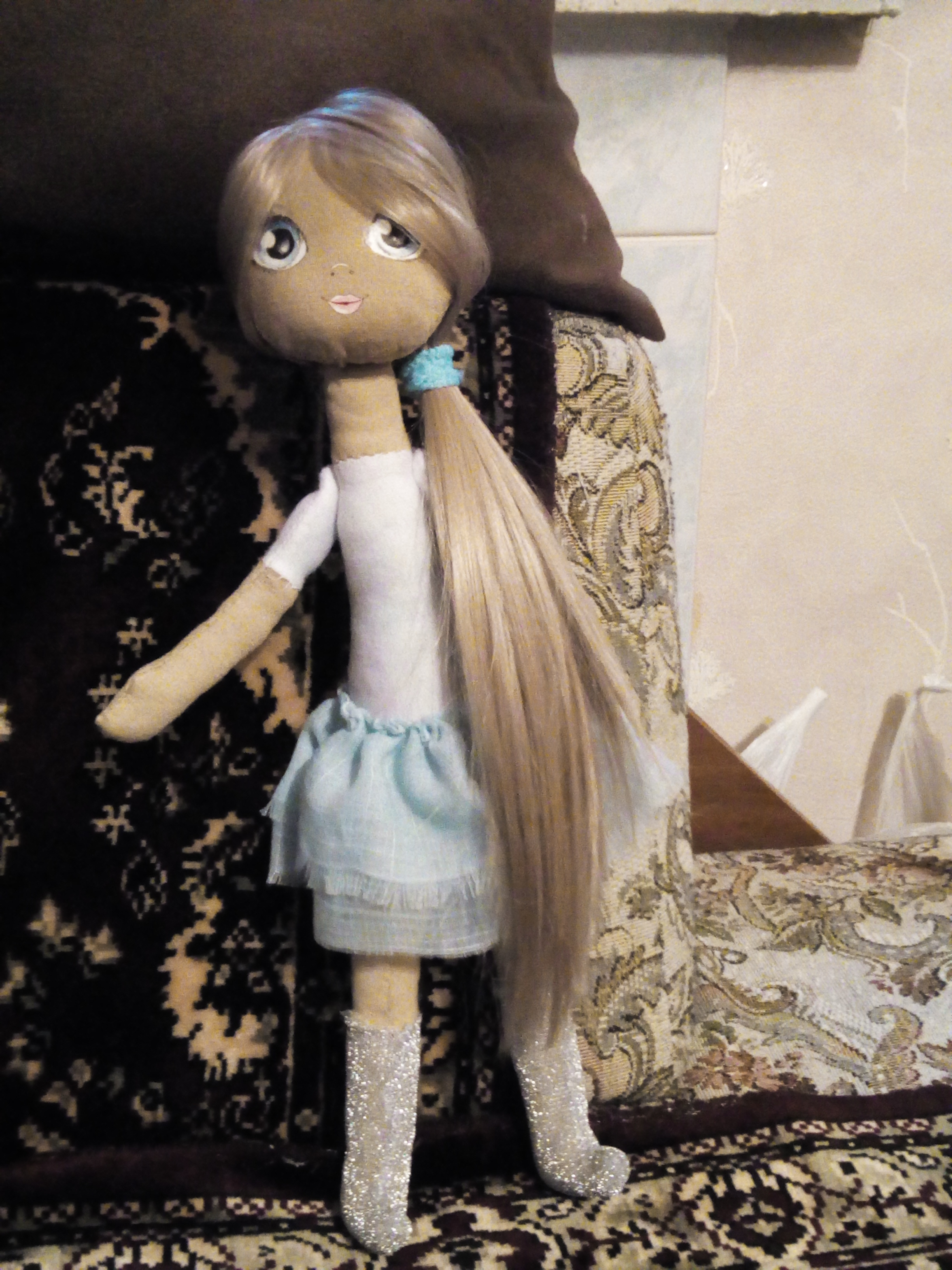 Фотография покупателя товара Интерьерная кукла «Минди», набор для шитья, 18 × 22.5 × 2.5 см - Фото 1