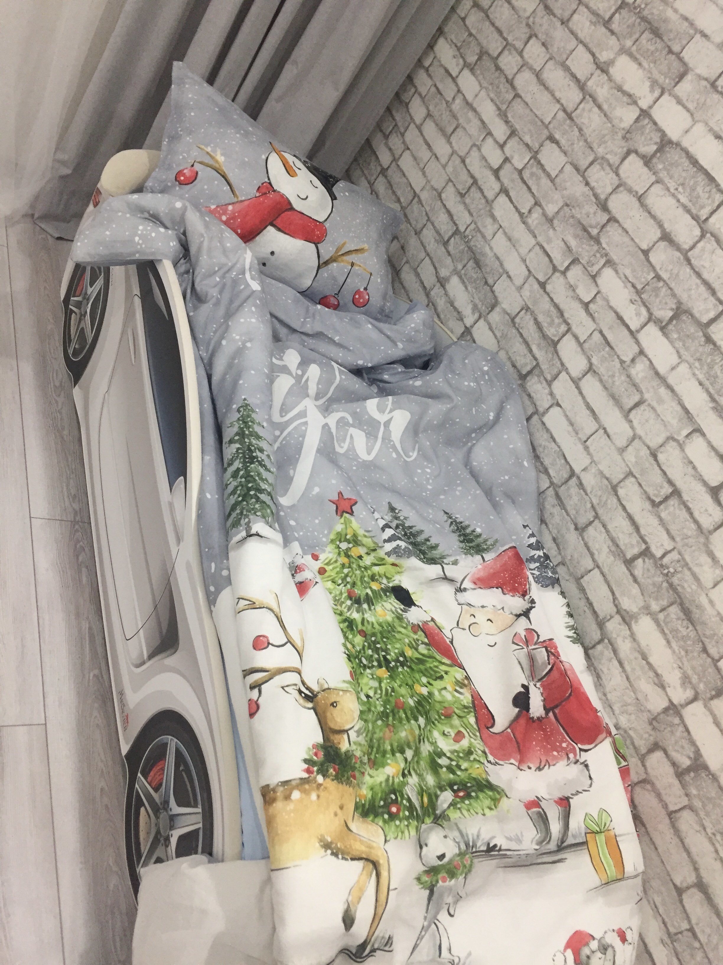 Фотография покупателя товара Комплект: пододеяльник и 2 наволочки Merry&Bright 143*215 см/50*70 - 2 шт - Фото 3