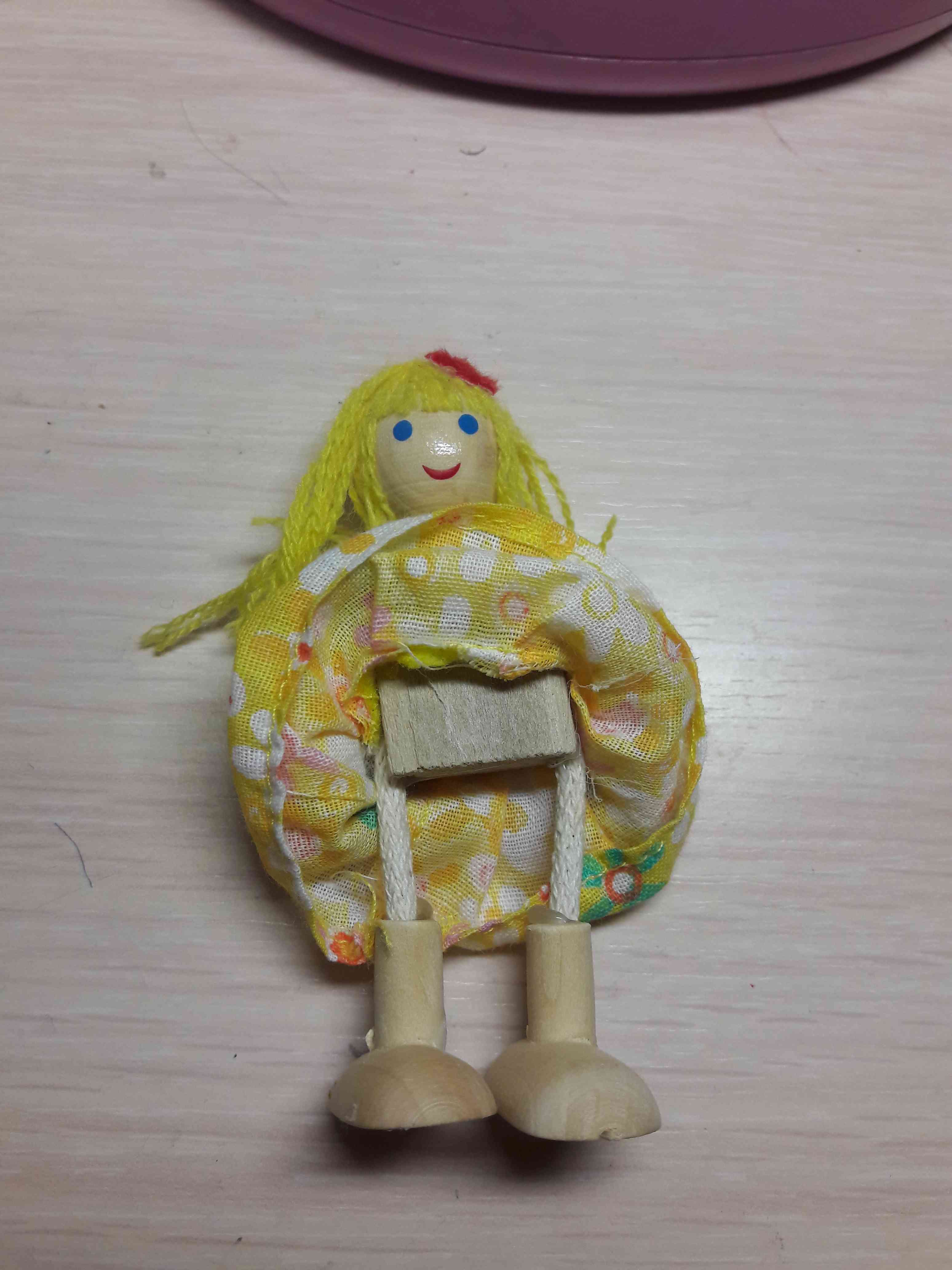 Фотография покупателя товара Набор деревянных кукол, семья, 6 шт. - Фото 2