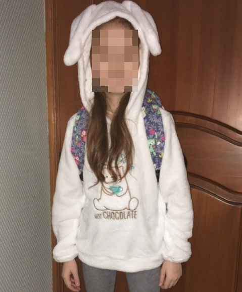 Фотография покупателя товара Джемпер детский с капюшоном для девочки KAFTAN "Happy family" белый, р-р 34, 100% п/э