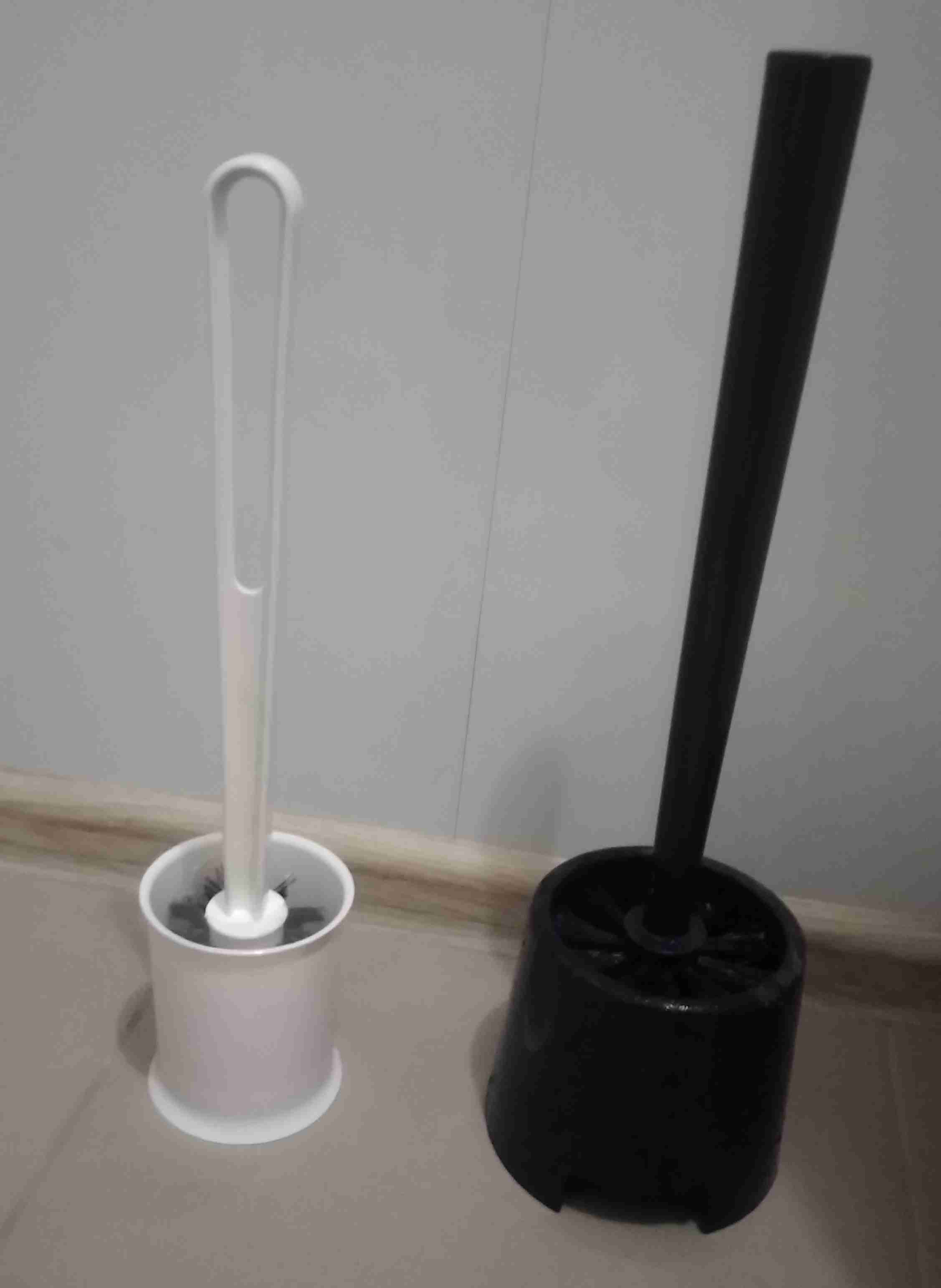 Фотография покупателя товара Щётка для туалета/держатель БОЛЬМЕН, цвет чёрный - Фото 1