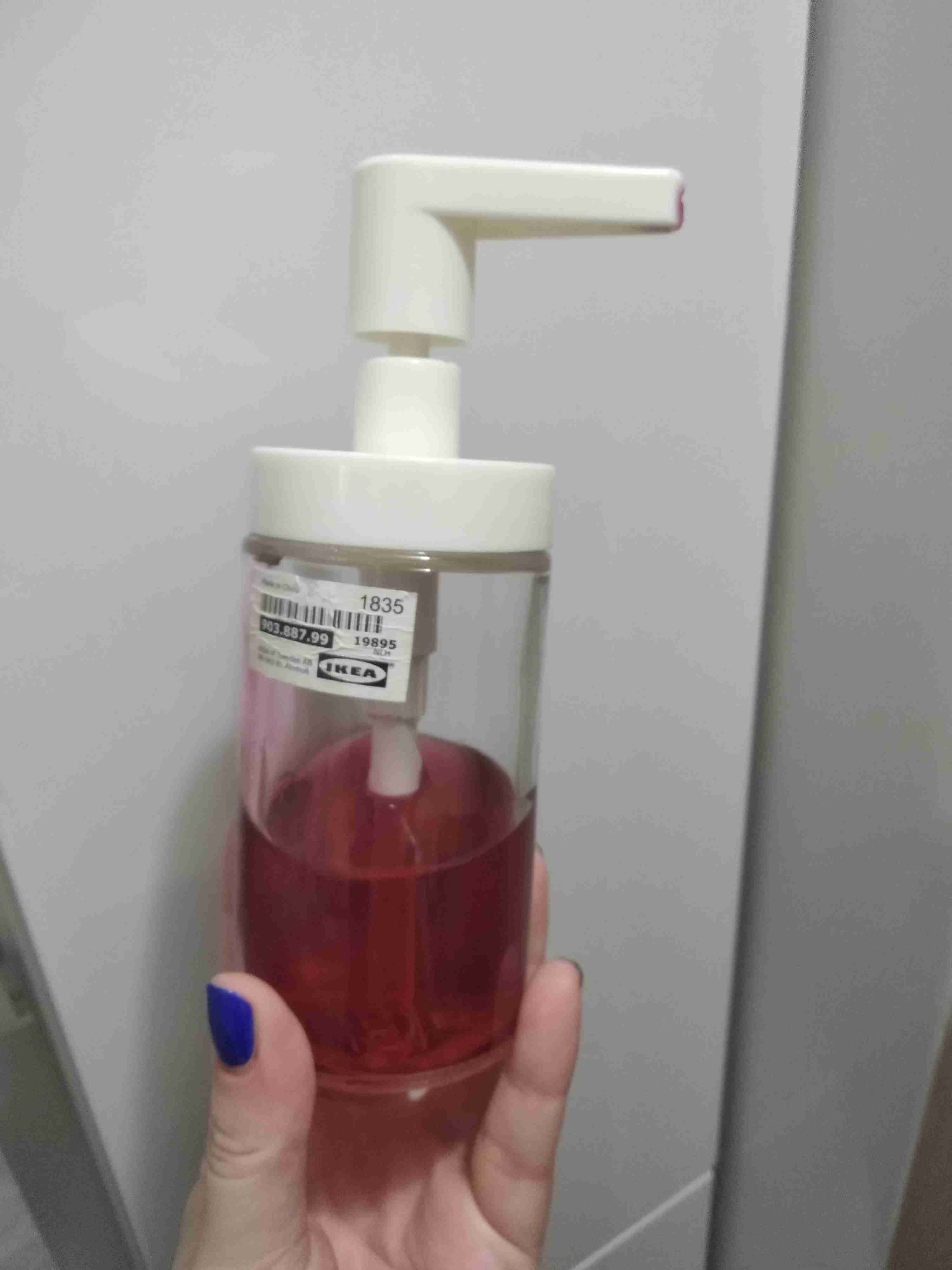Фотография покупателя товара Дозатор для жидкого мыла ТАККАН, цвет белый - Фото 4