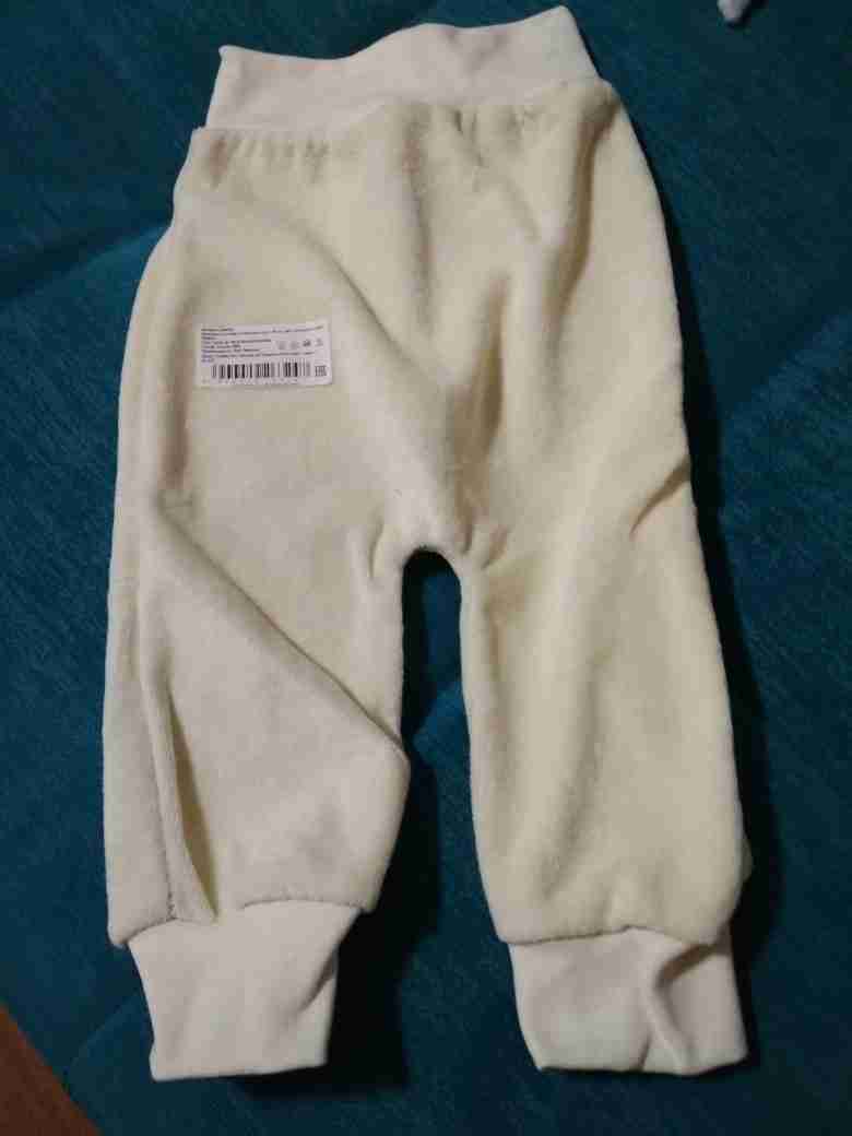 Фотография покупателя товара Штанишки детские велюровые, рост 74 см, цвет бежевый шт0007_М - Фото 1