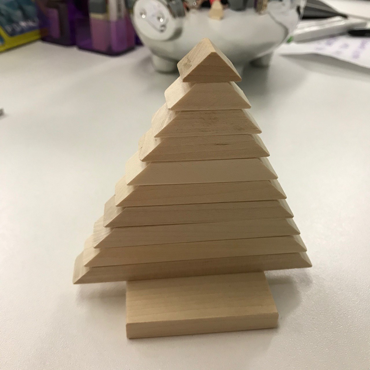 Фотография покупателя товара Детская пирамидка «Ёлочка», деревянная, материал: берёза