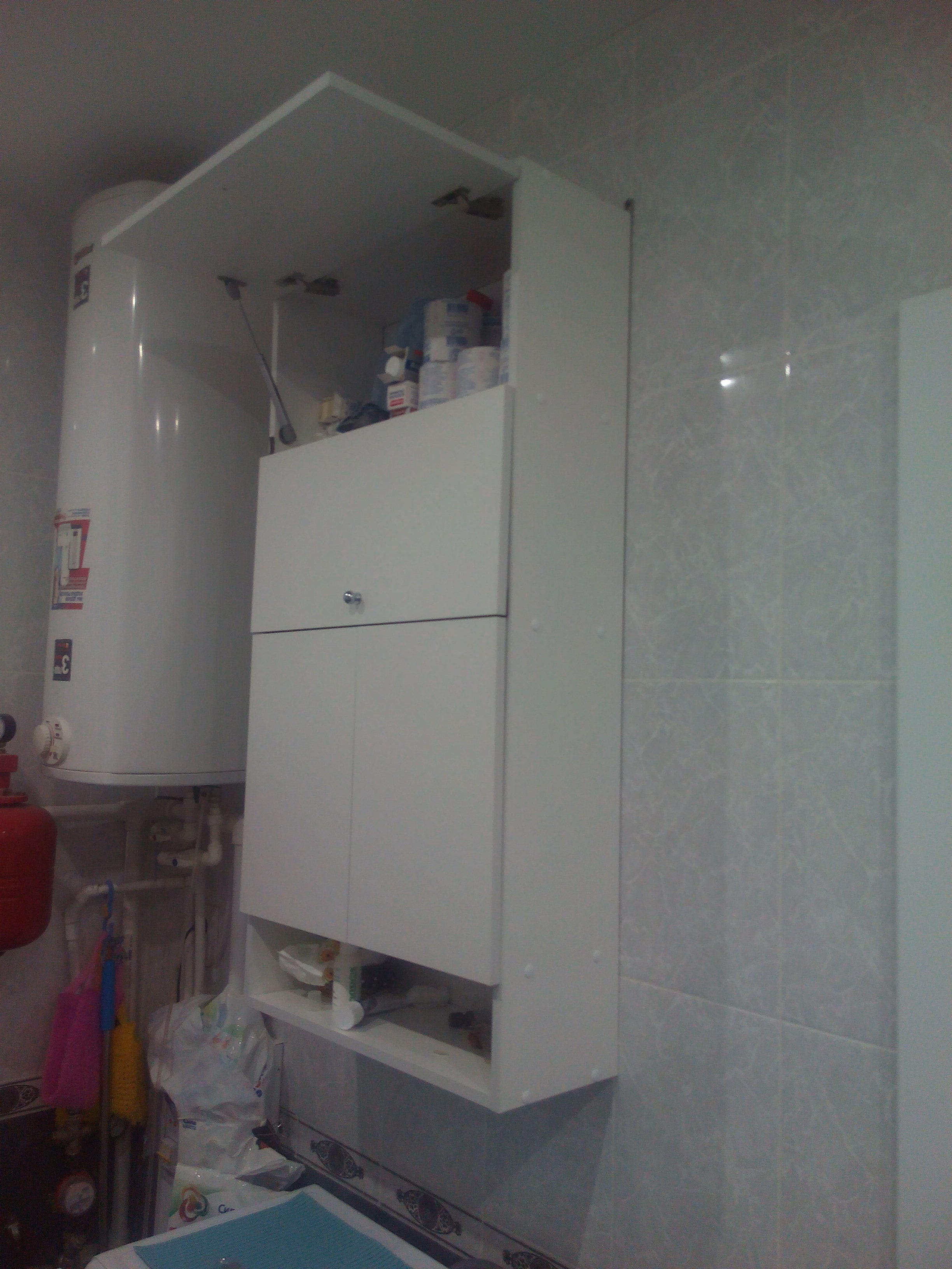 Фотография покупателя товара Шкаф подвесной для ванной комнаты,  60 х 24 х 120 см - Фото 48