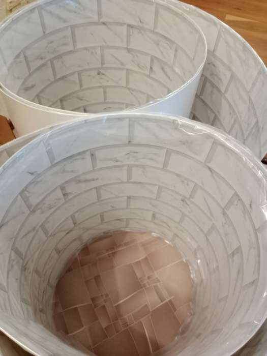 Фотография покупателя товара Кухонный фартук на стену «Плитка мрамор», 3000×600 мм, цвет белый - Фото 3