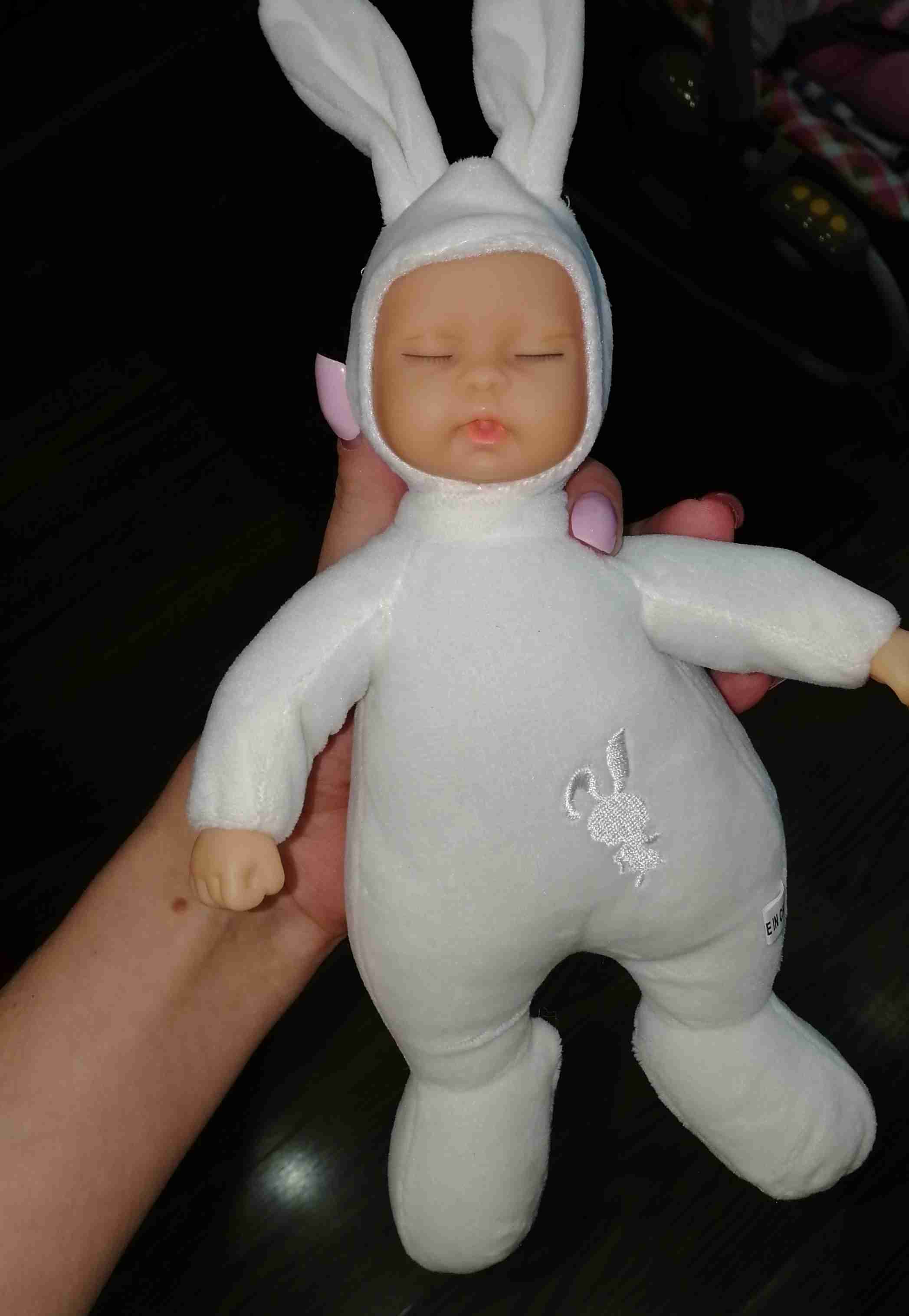 Фотография покупателя товара Мягкая игрушка «Кукла в костюме зайки», закрытые глазки, цвета МИКС