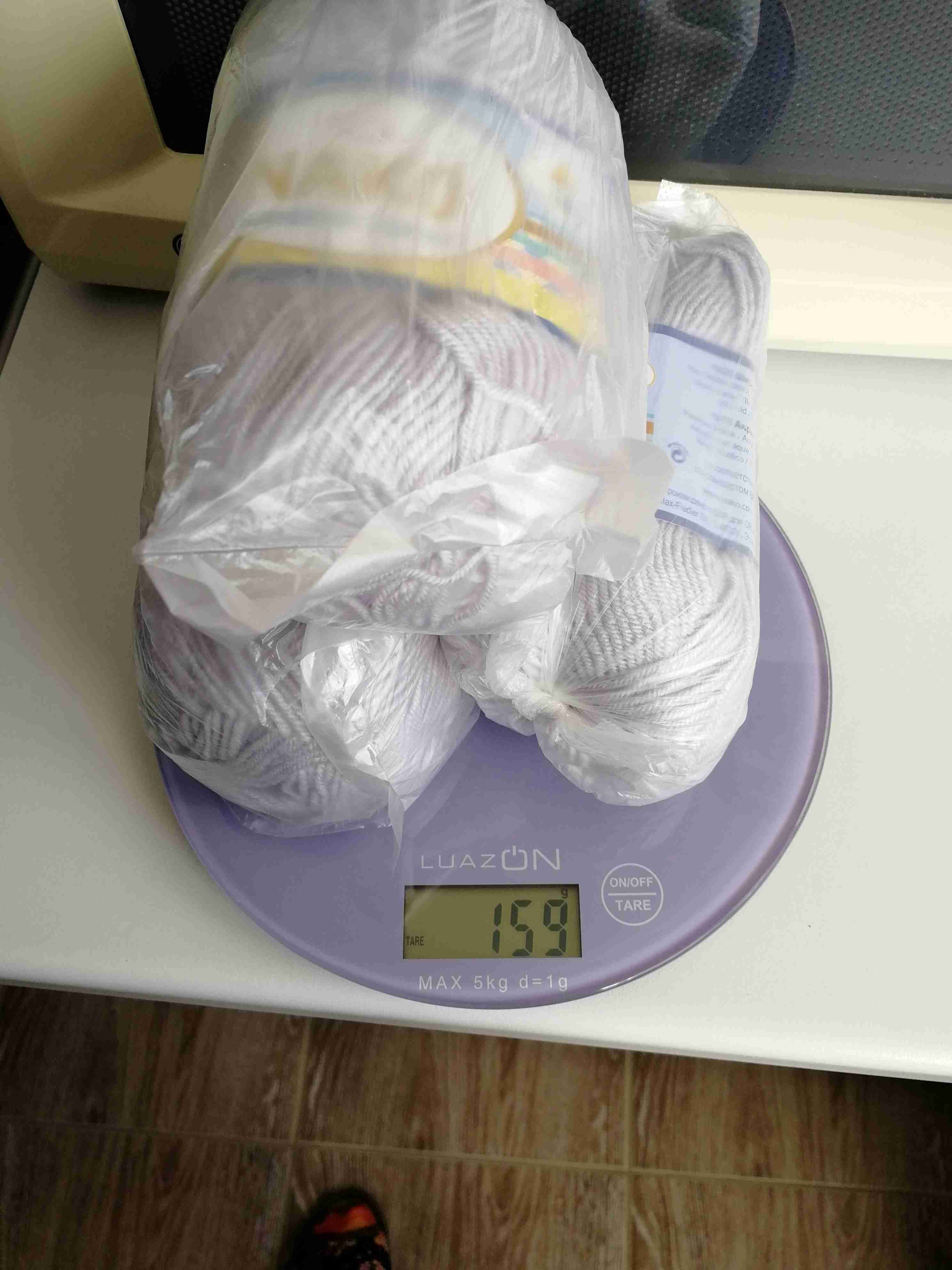 Фотография покупателя товара Весы кухонные Luazon LVK-506, электронные, до 5 кг, фиолетовые