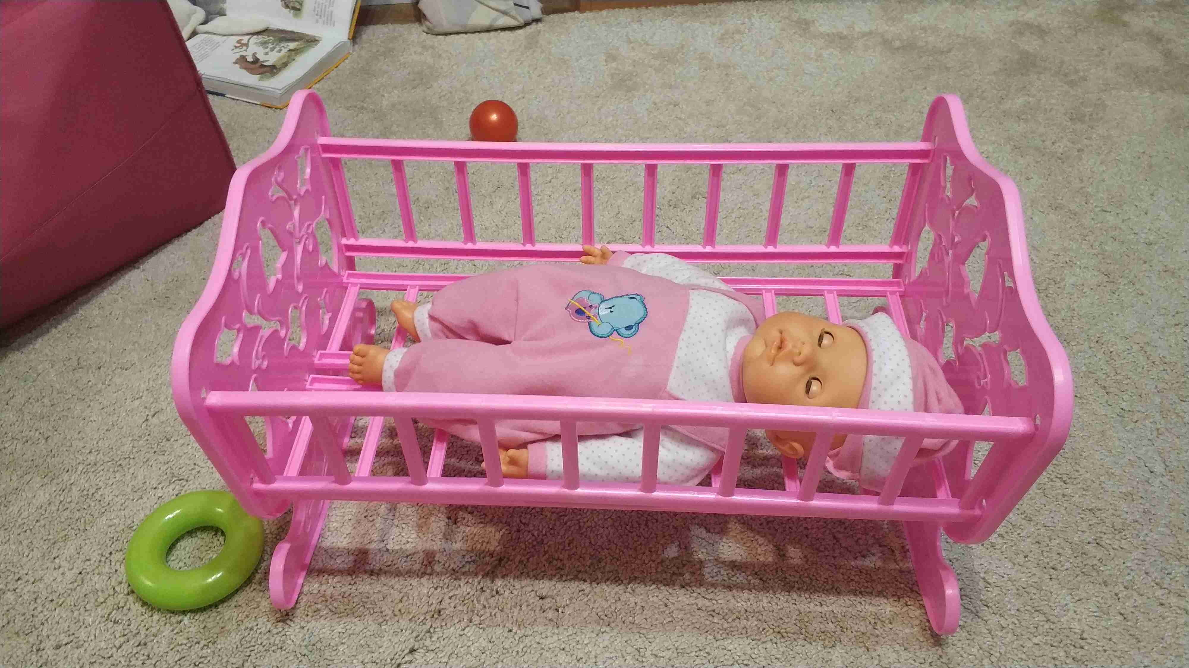 Фотография покупателя товара Кроватка-качалка для кукол, 48 х 30 см - Фото 11
