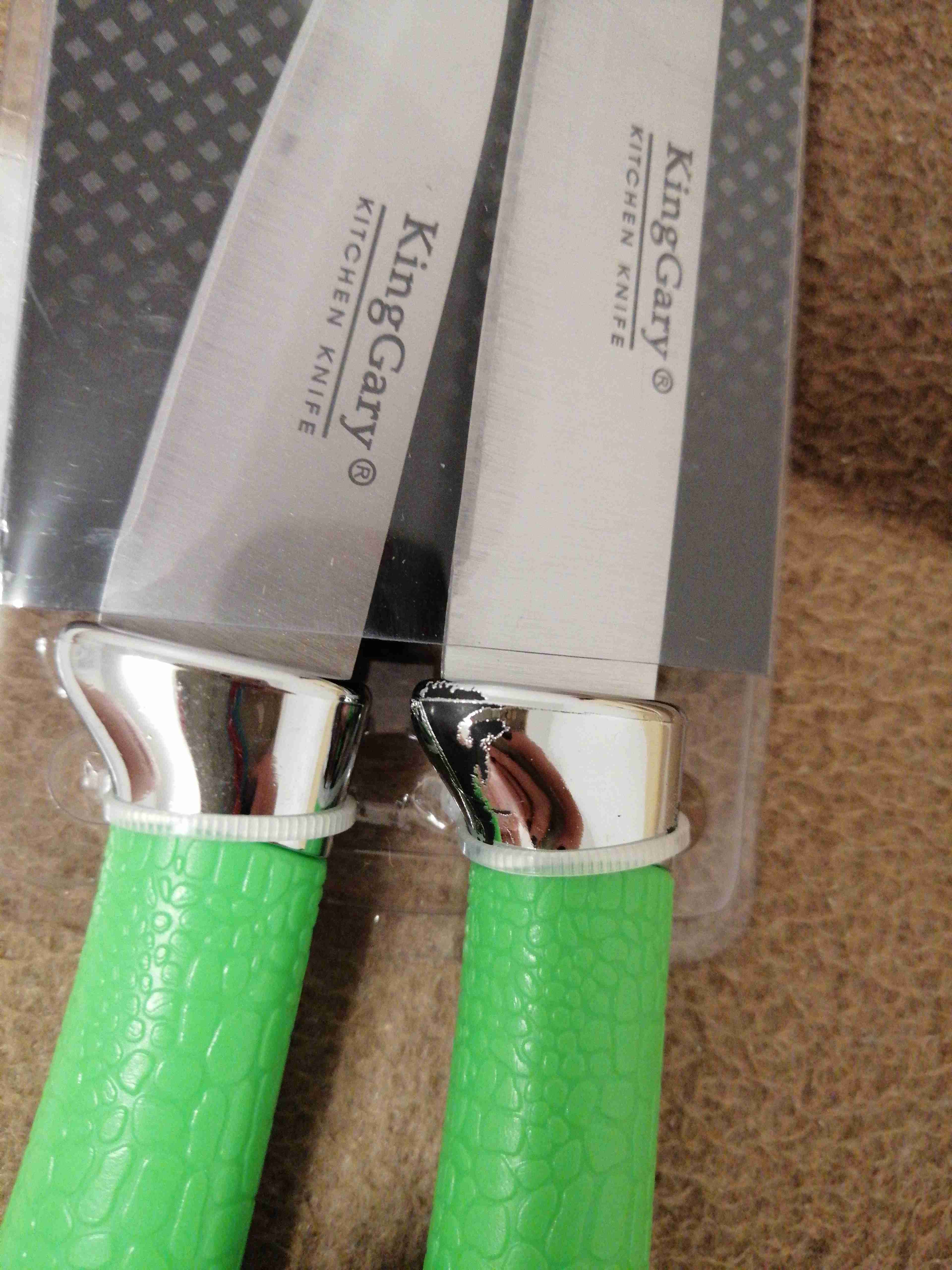 Фотография покупателя товара Набор кухонных ножей «Рич», лезвие: 9 см, 12,5 см, цвет МИКС - Фото 1