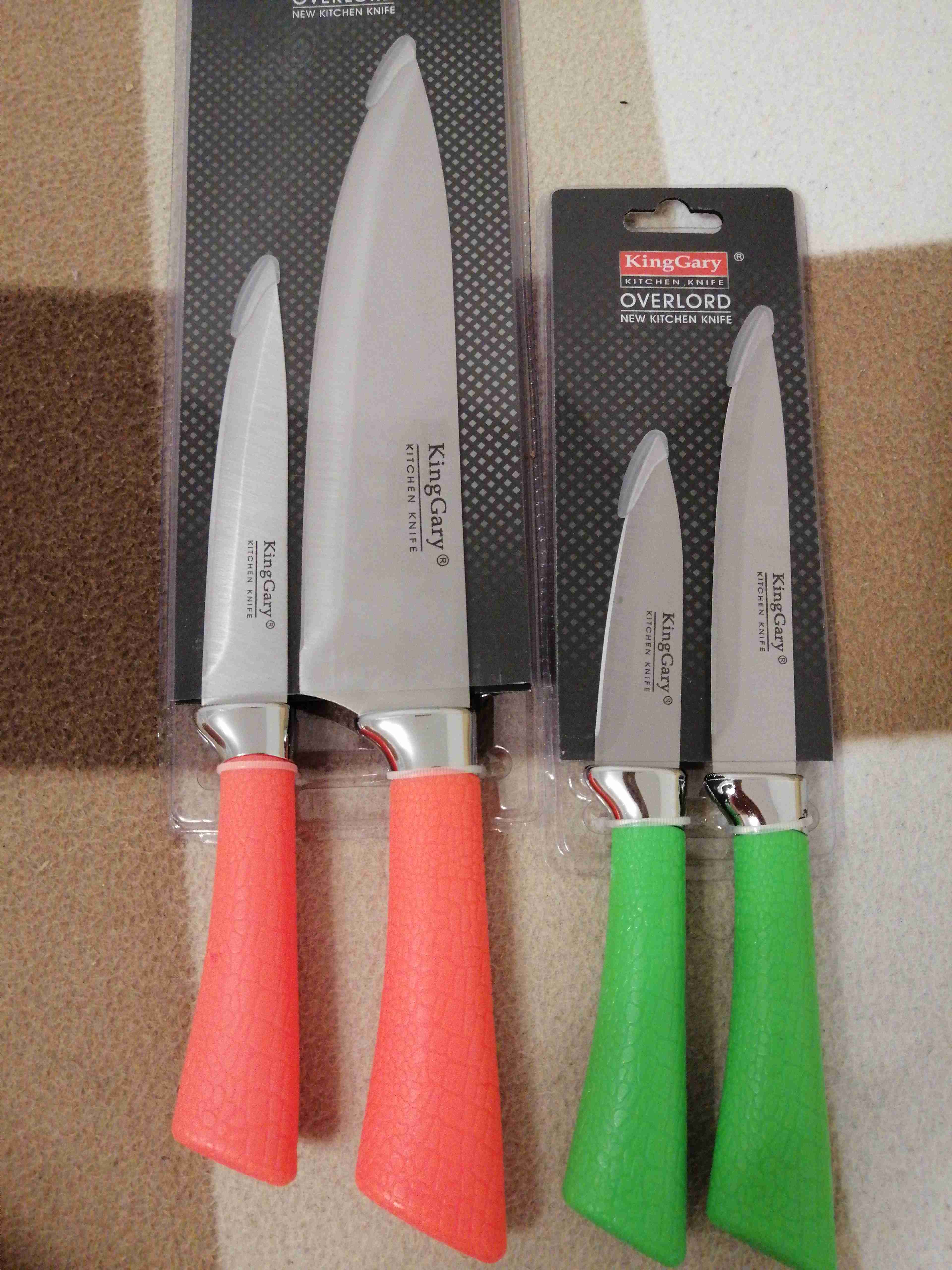 Фотография покупателя товара Набор кухонных ножей «Рич», лезвие: 9 см, 12,5 см, цвет МИКС