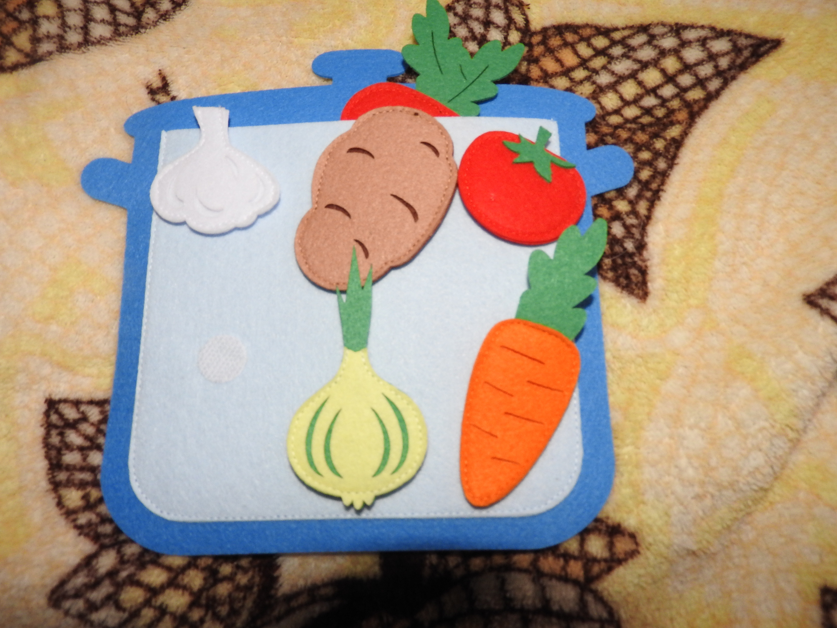 Фотография покупателя товара Развивающая игра "Кастрюля с овощами"