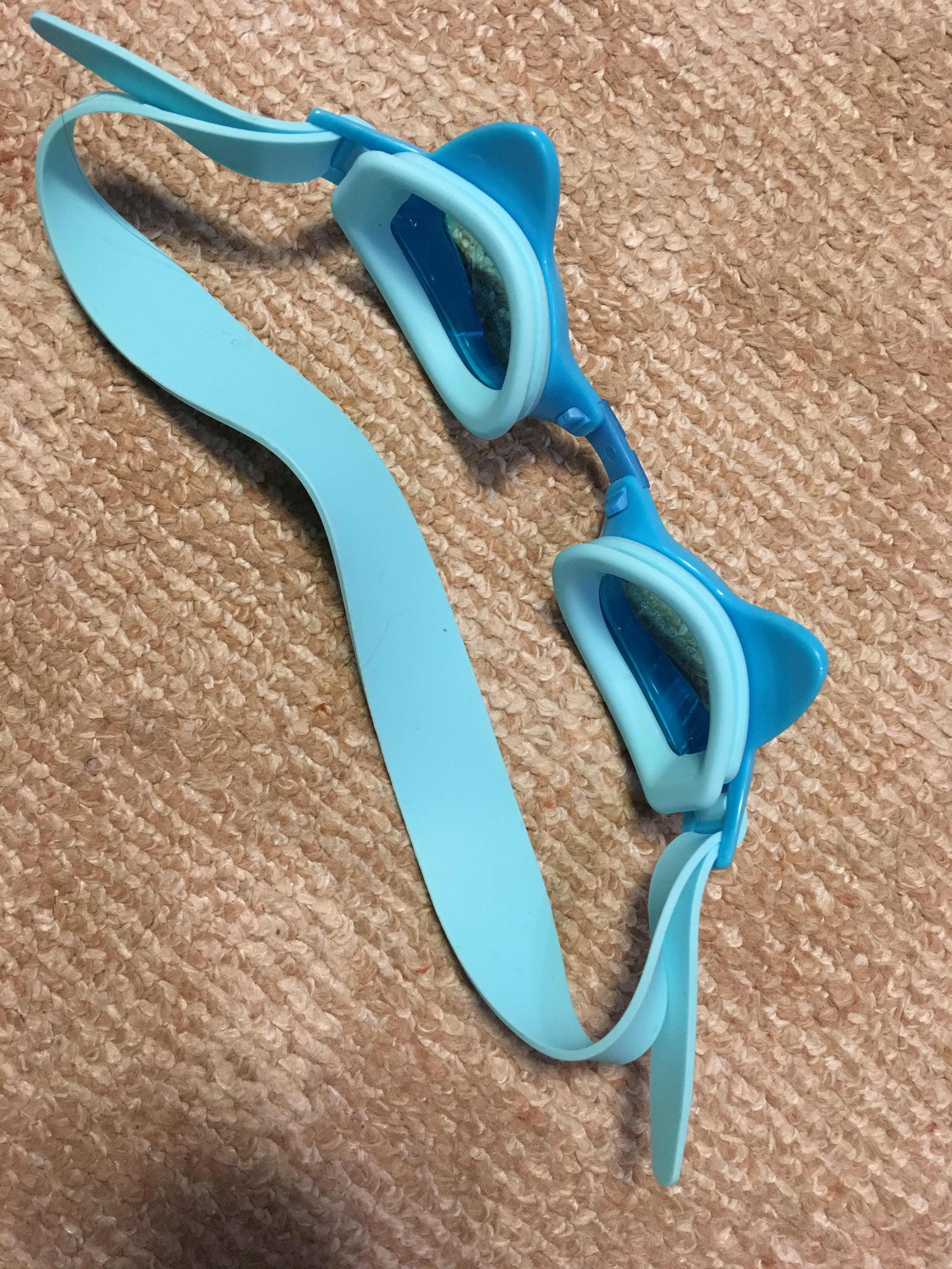 Фотография покупателя товара Очки для плавания «Котёнок», детские, цвет фиолетовый - Фото 2