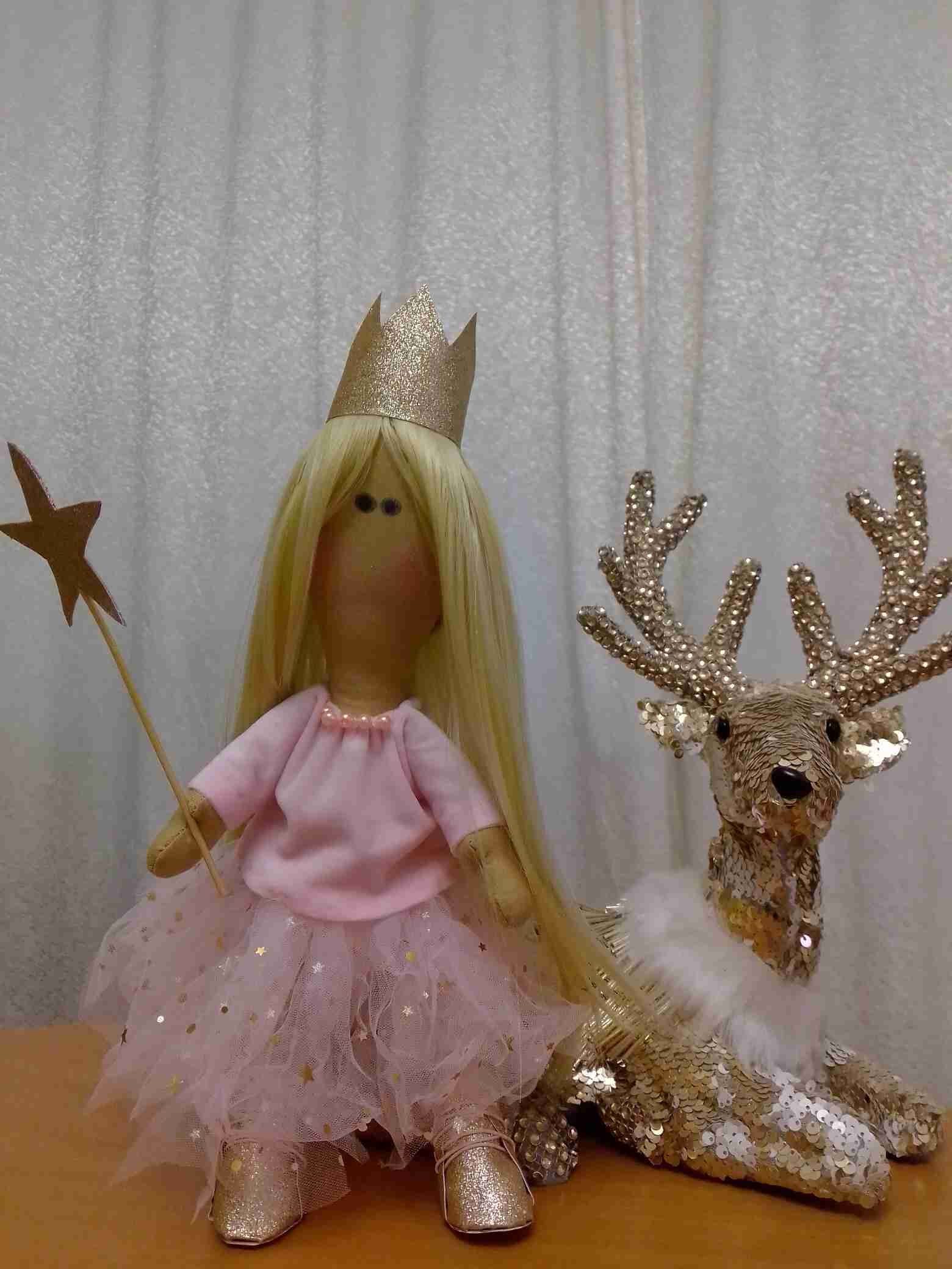 Фотография покупателя товара Набор для шитья. Интерьерная кукла «Эмили», 30 см - Фото 3
