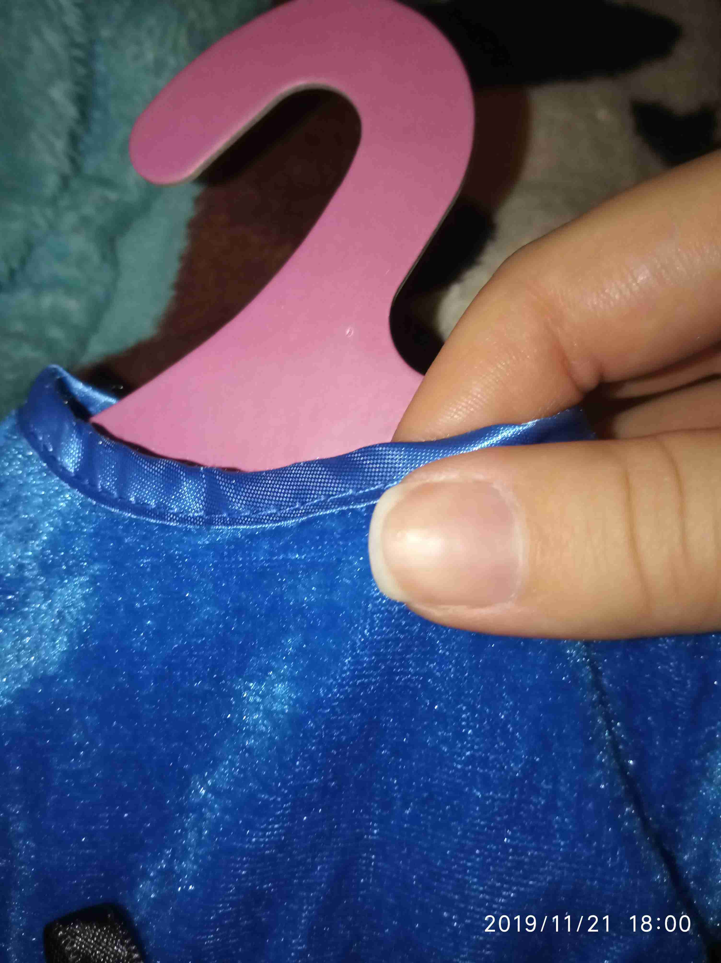 Фотография покупателя товара Одежда для пупса: платье вечернее, цвет синий - Фото 2