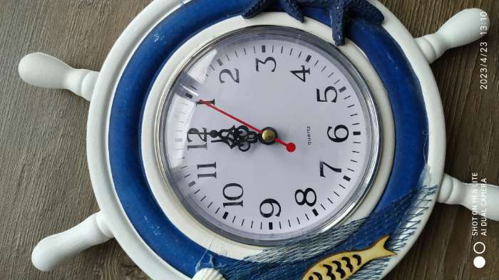 Фотография покупателя товара Часы настенные, серия: Море, "Клевант", дискретный ход, d-26 см - Фото 2