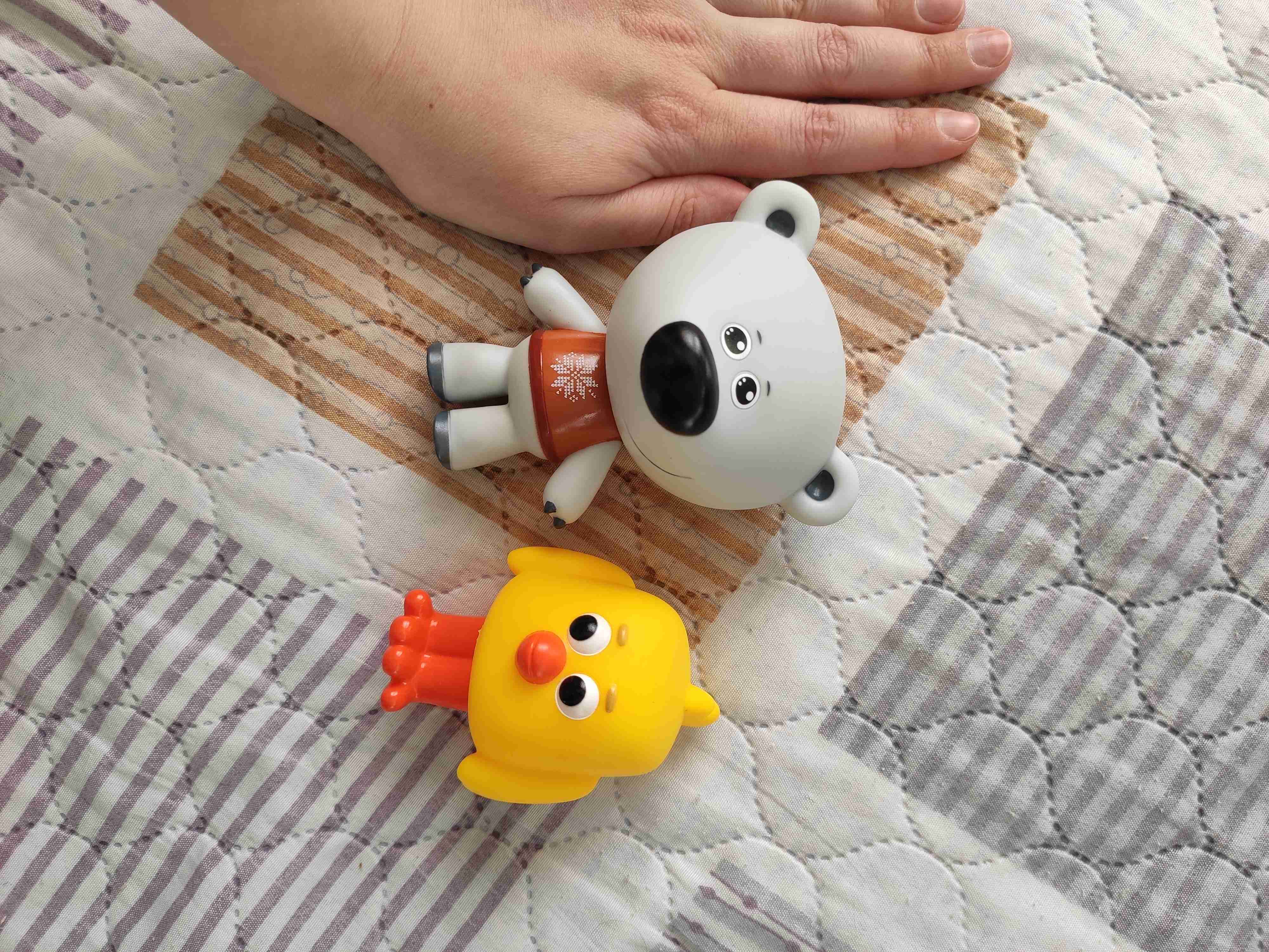 Фотография покупателя товара Набор из 2 игрушек для купания «Цыпа и Тучка», в сетке - Фото 4