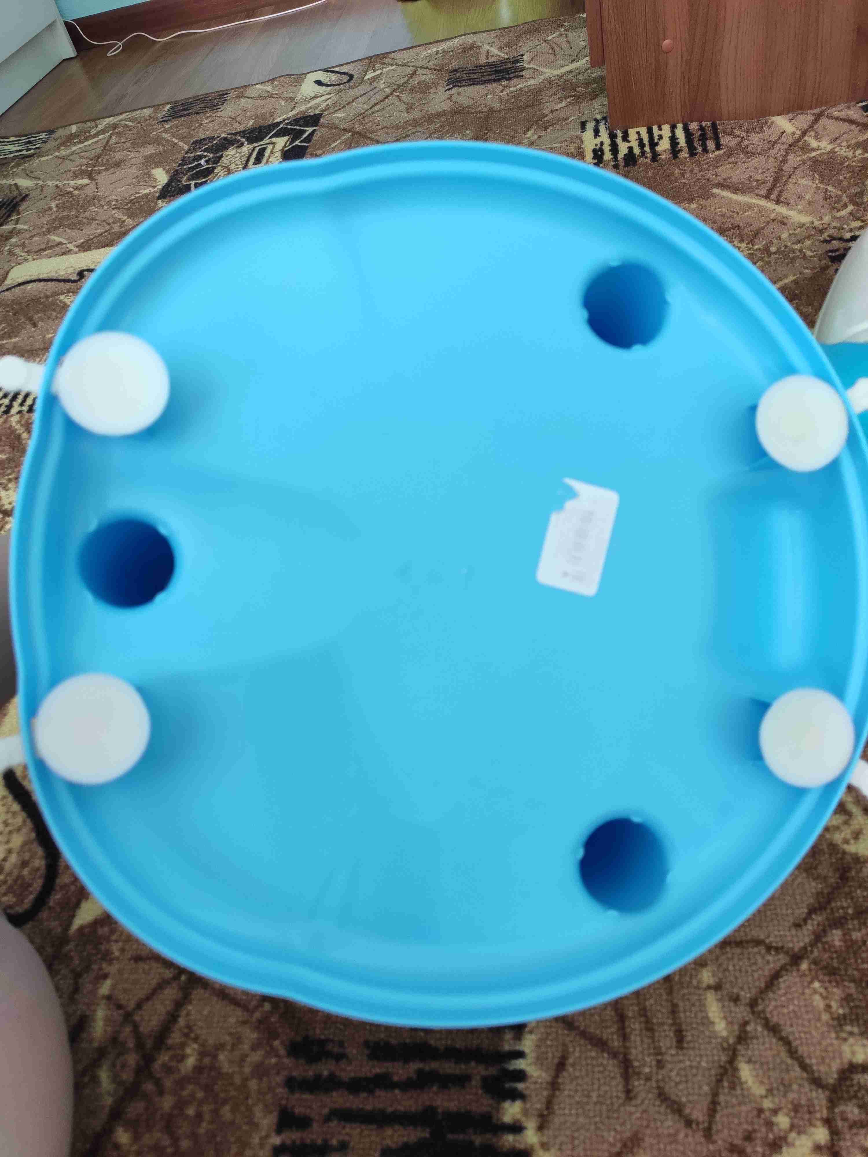 Фотография покупателя товара Стульчик для купания на присосках, цвет голубой - Фото 6