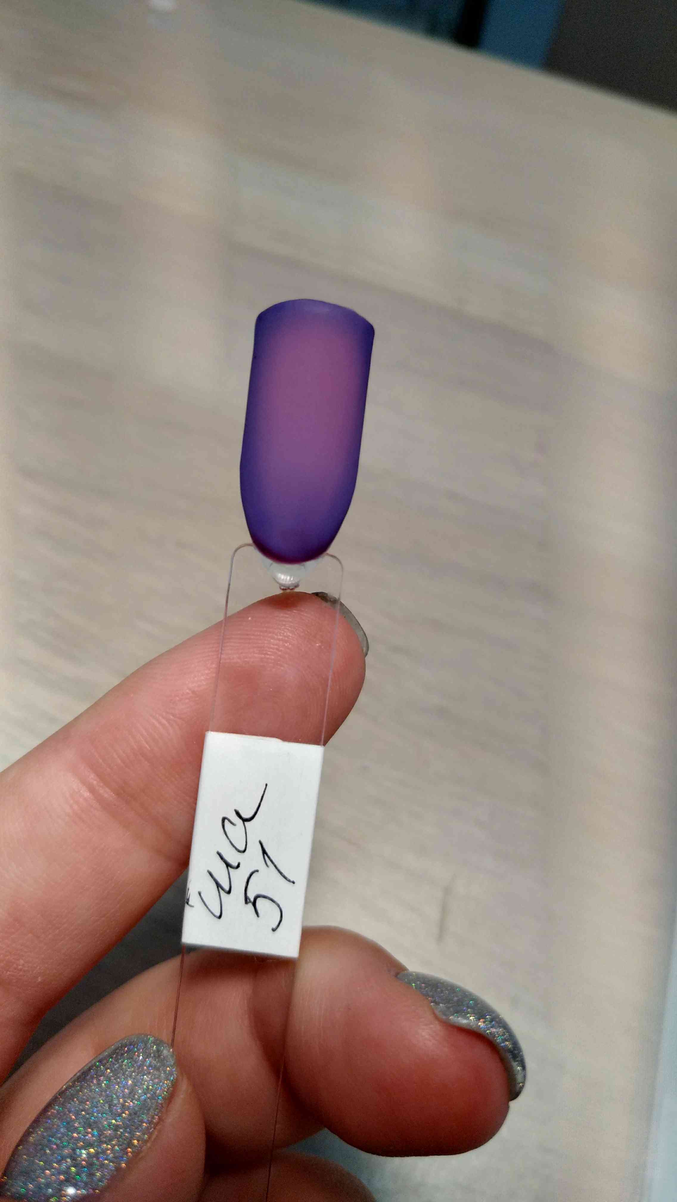 Фотография покупателя товара Гель-лак для ногтей "Термо", 10мл, LED/UV, цвет А2-051 темная лаванда - Фото 6