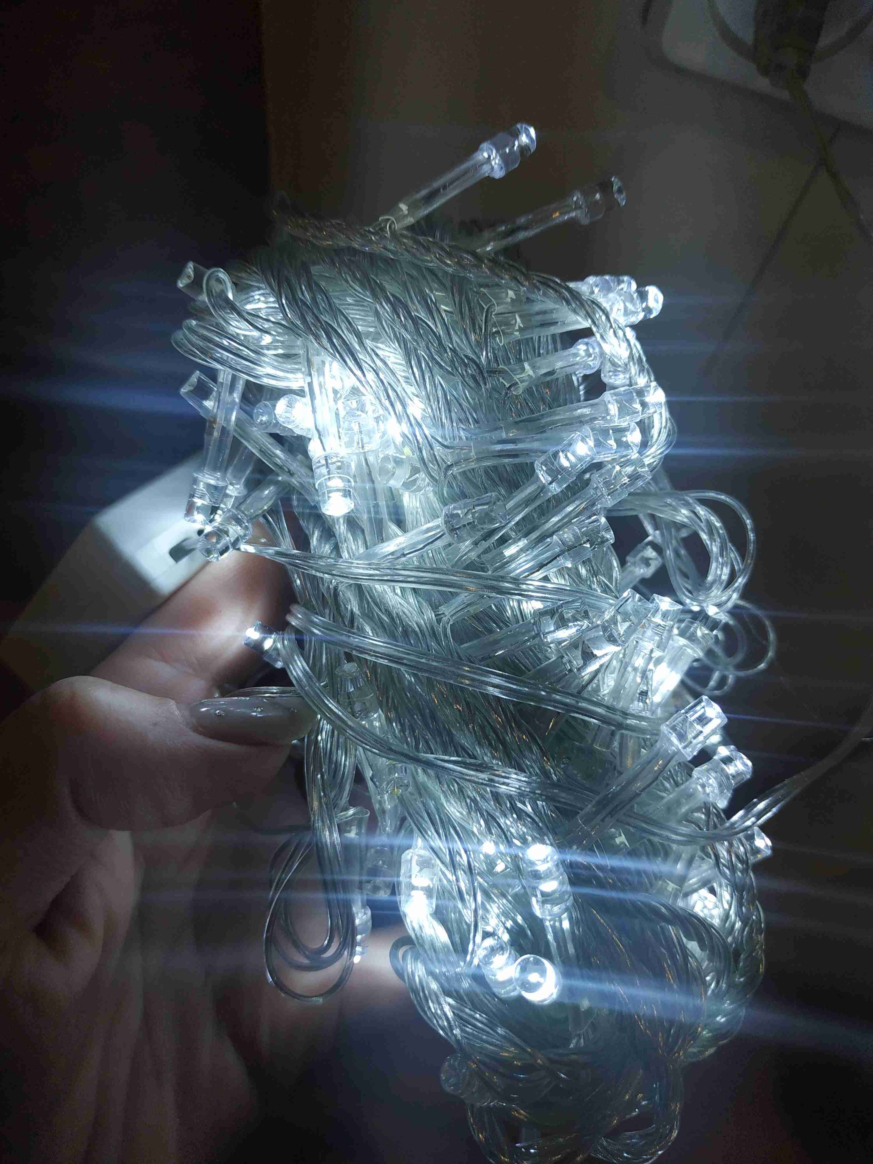 Фотография покупателя товара Гирлянда «Нить» 10 м, IP20, прозрачная нить, 100 LED, свечение тёплое белое, 8 режимов, 220 В - Фото 282
