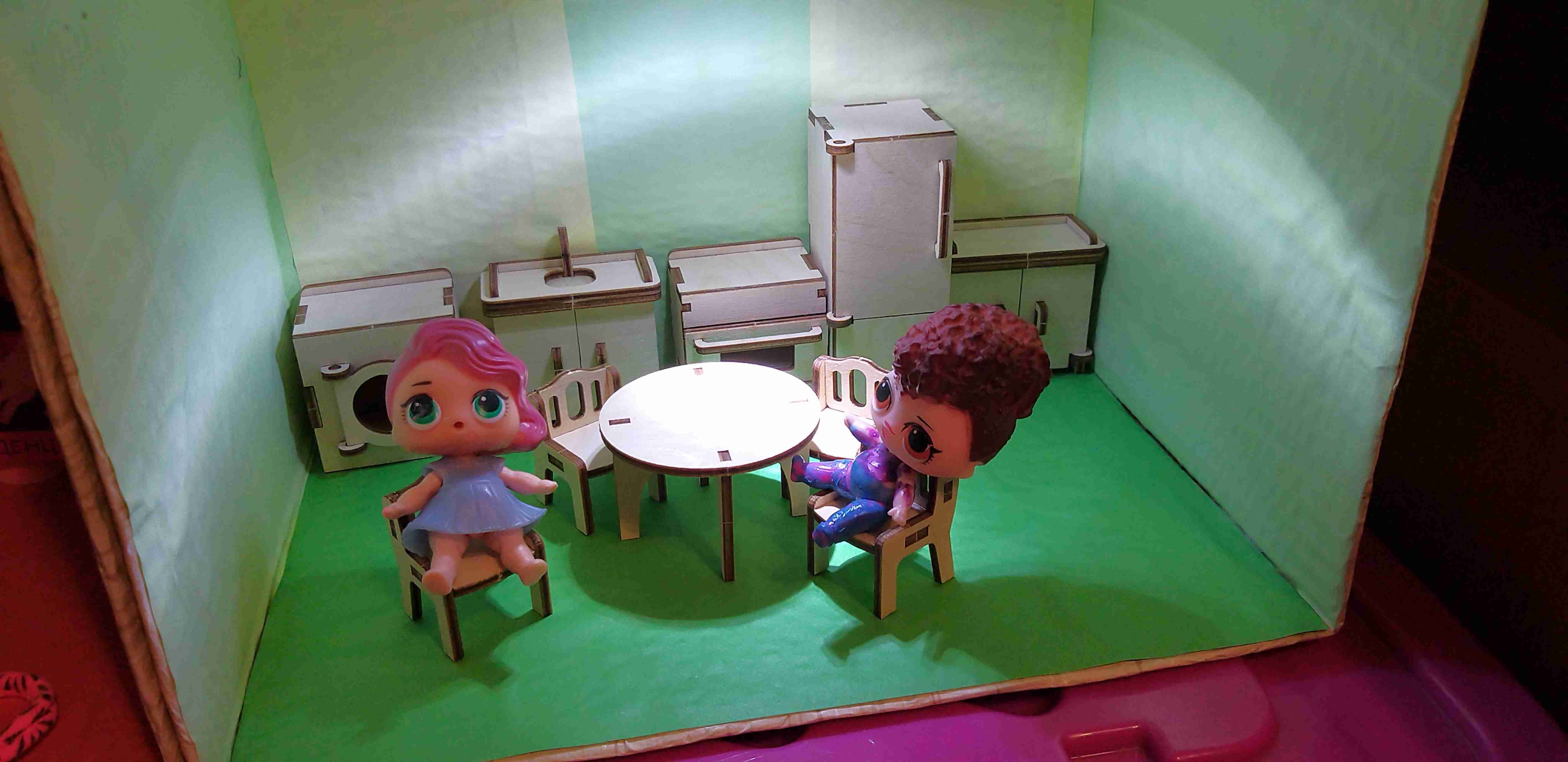Фотография покупателя товара Набор игрушечной мебели для кукол «Кухня»