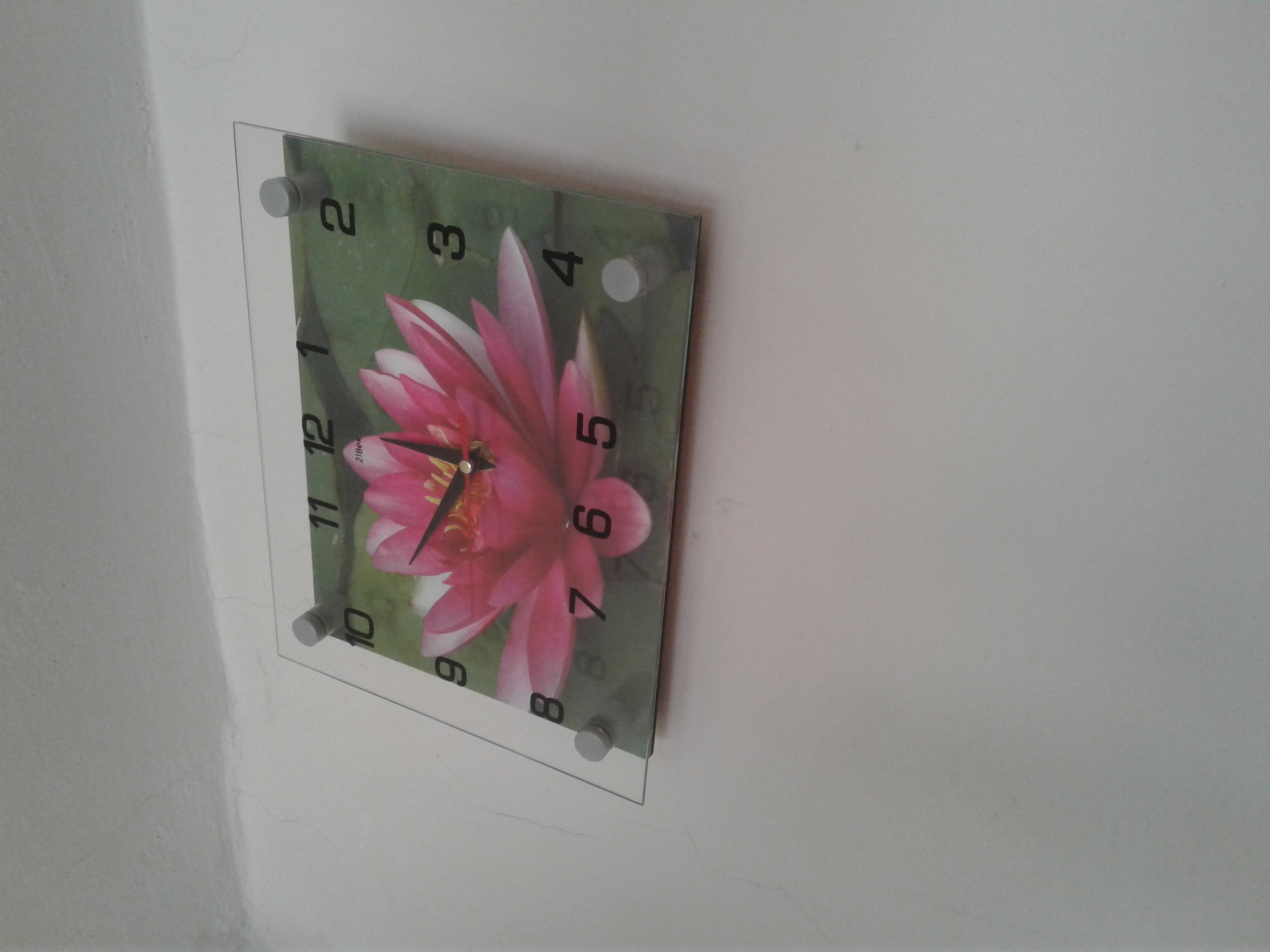 Фотография покупателя товара Часы-картина настенные, серия: Цветы, "Розовый лотос", 20х26  см - Фото 1