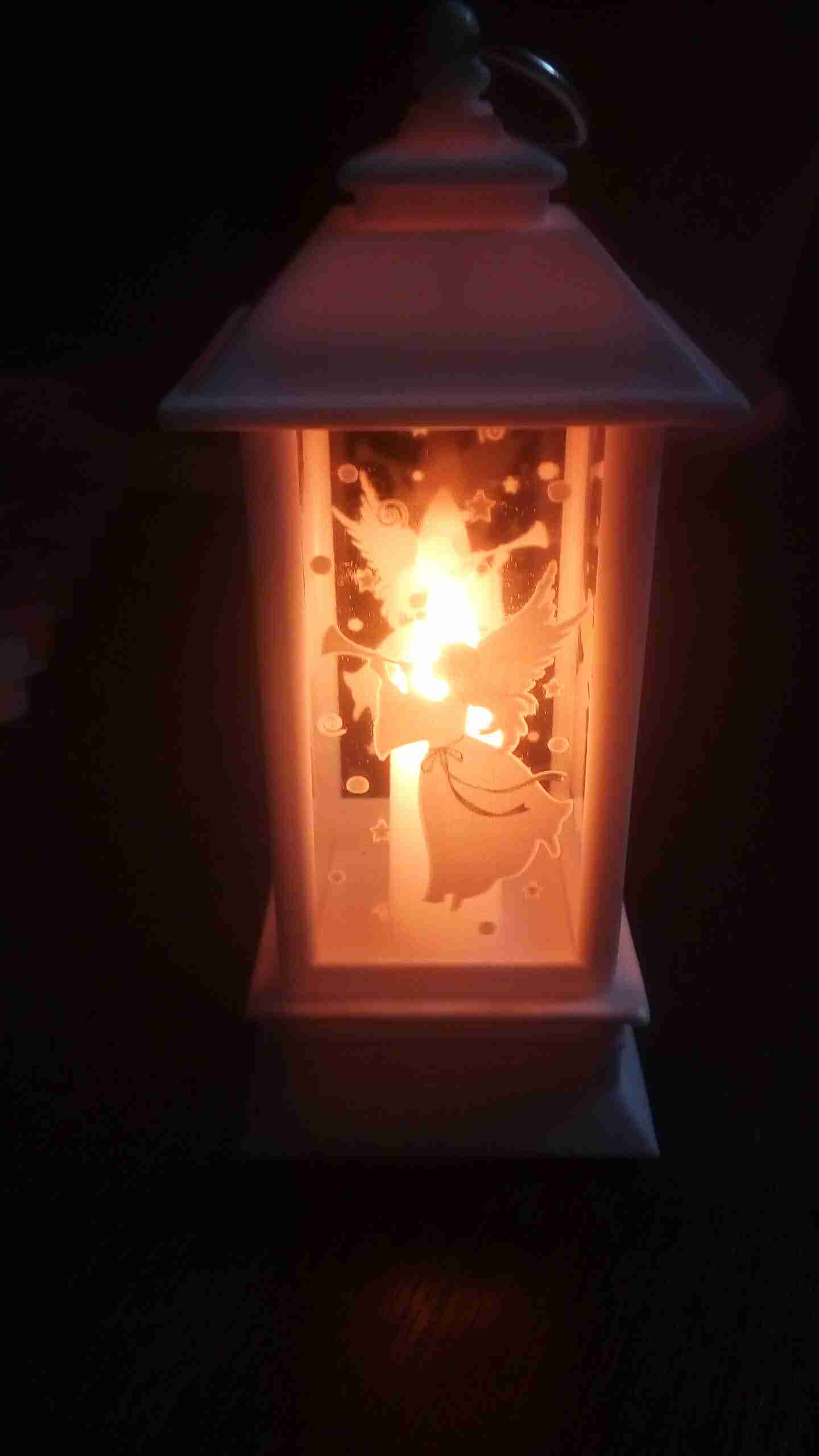 Фотография покупателя товара Светодиодная фигура «Фонарь с оленем» 5.5 × 13 × 5.5 см, пластик, батарейки AG13х3, свечение тёплое белое - Фото 15