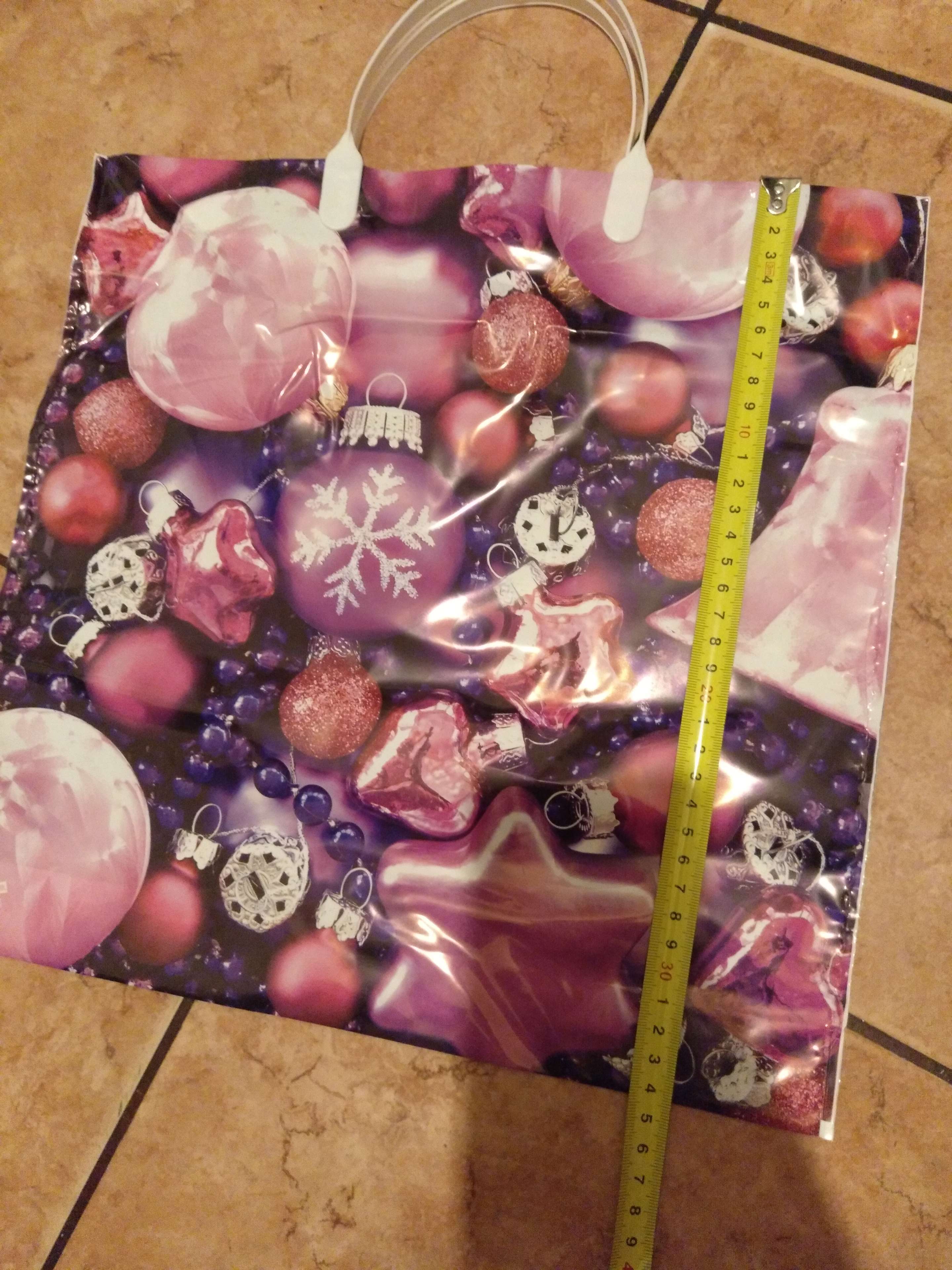 Фотография покупателя товара Пакет "Сиреневые шарики", полиэтиленовый с пластиковой ручкой 44 х 40 см, 100 мкм - Фото 1