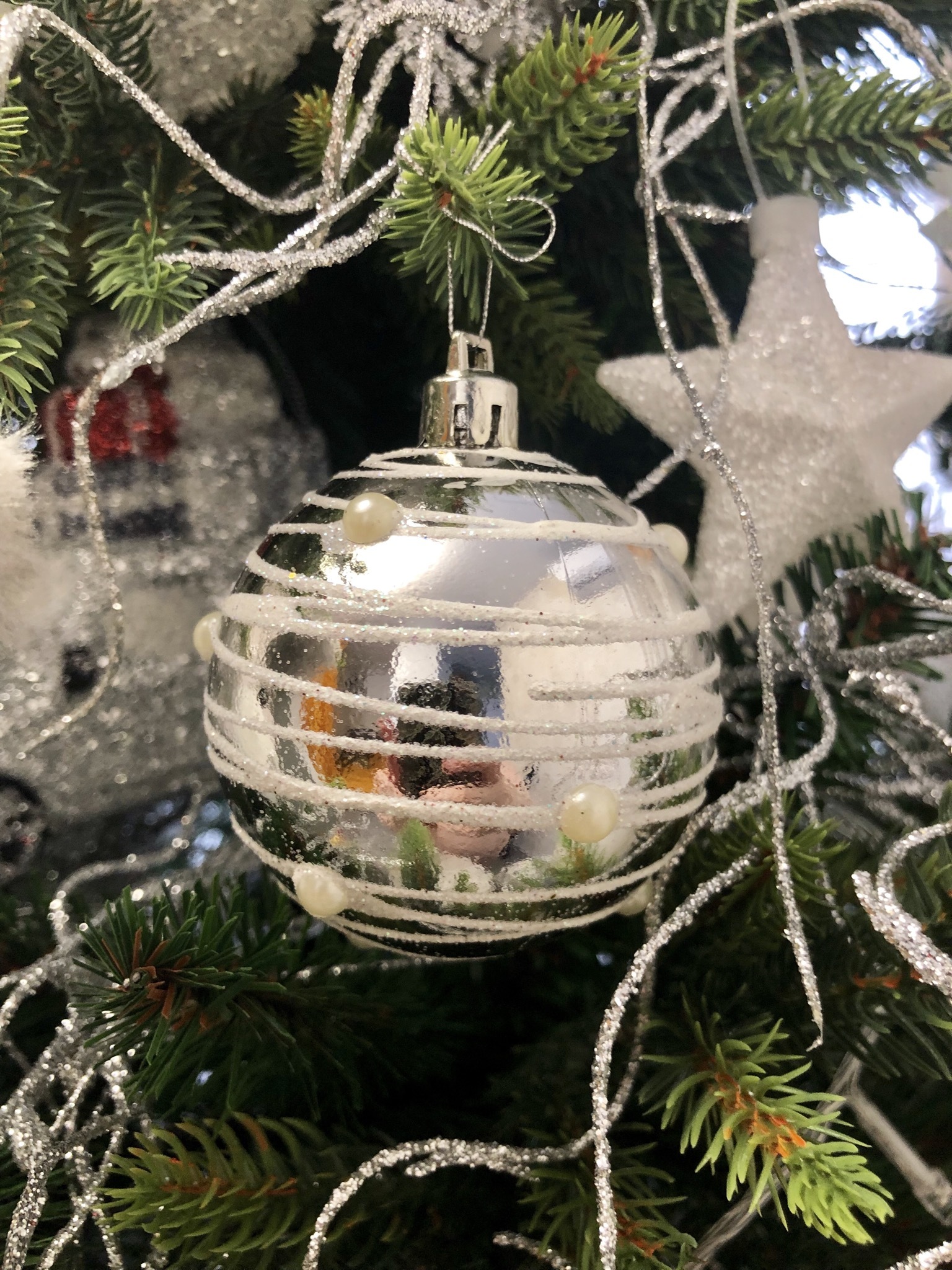 Фотография покупателя товара Ёлочные игрушки «Жемчужный орион», шары новогодние, d=6 см, набор 8 шт., золотистый - Фото 14